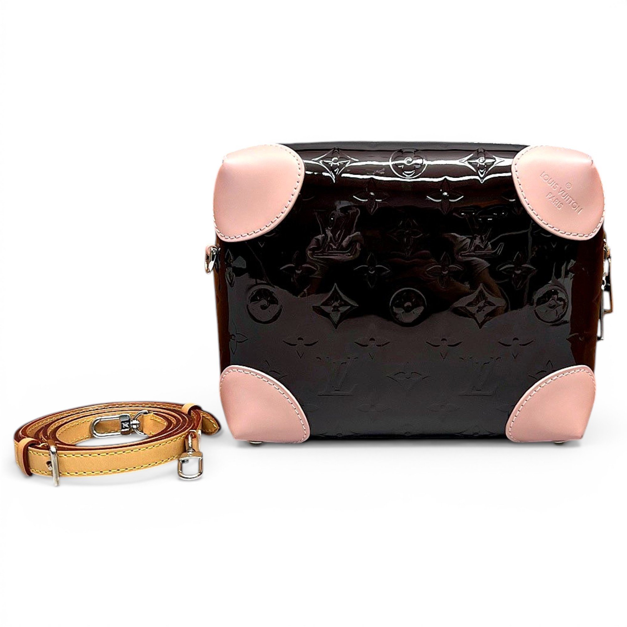 Patent leather handbag