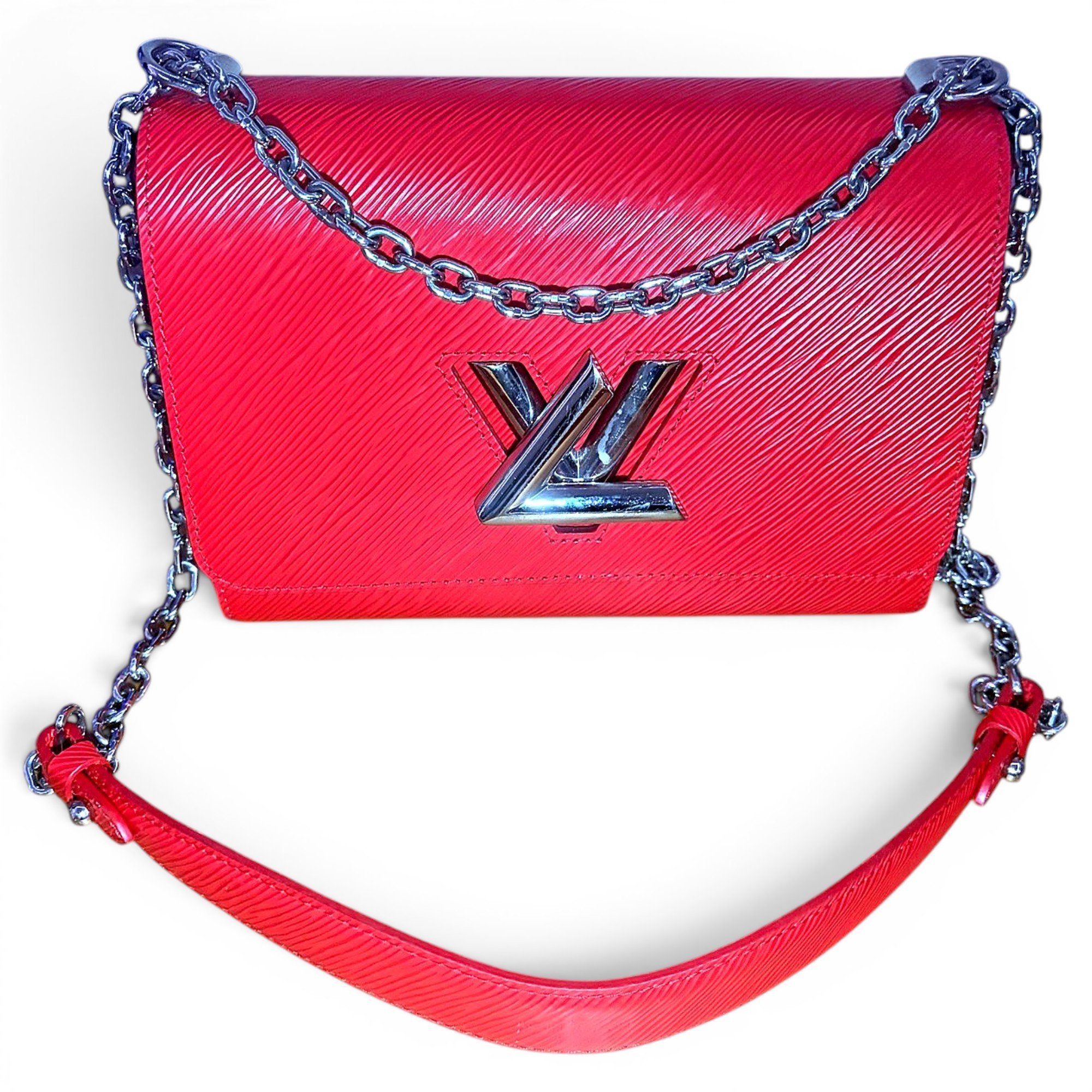 Twist leather handbag