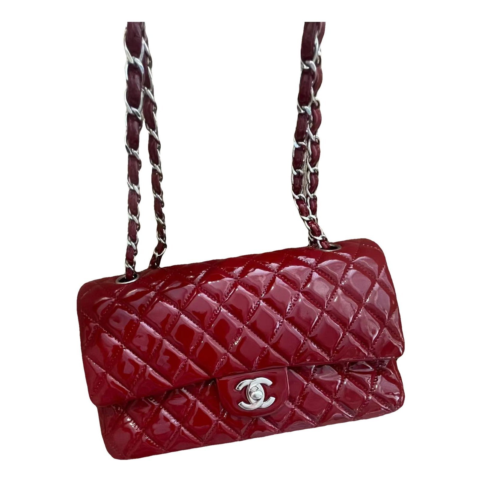 Timeless/Classique Valentine patent leather crossbody bag