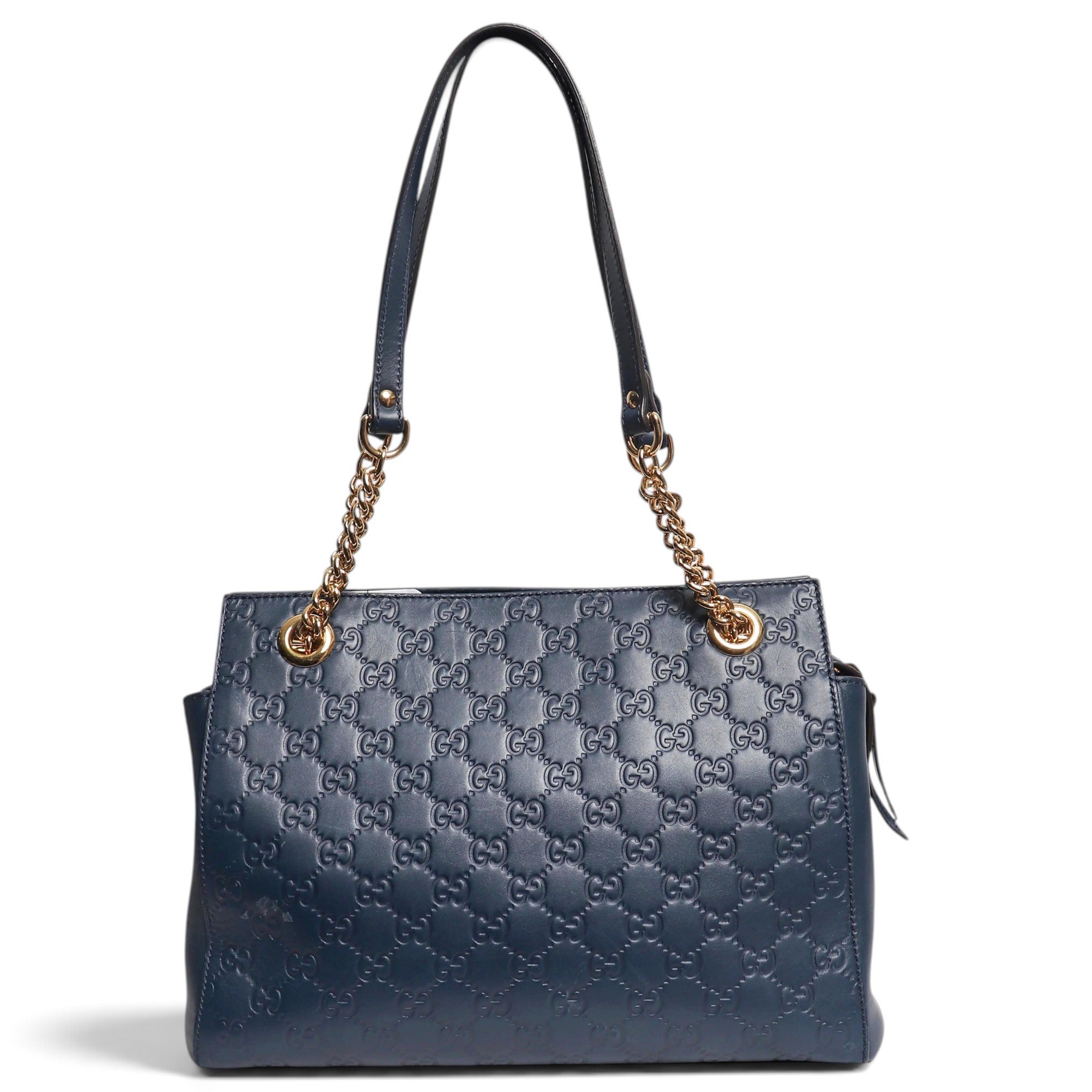 Gucci B leather tote