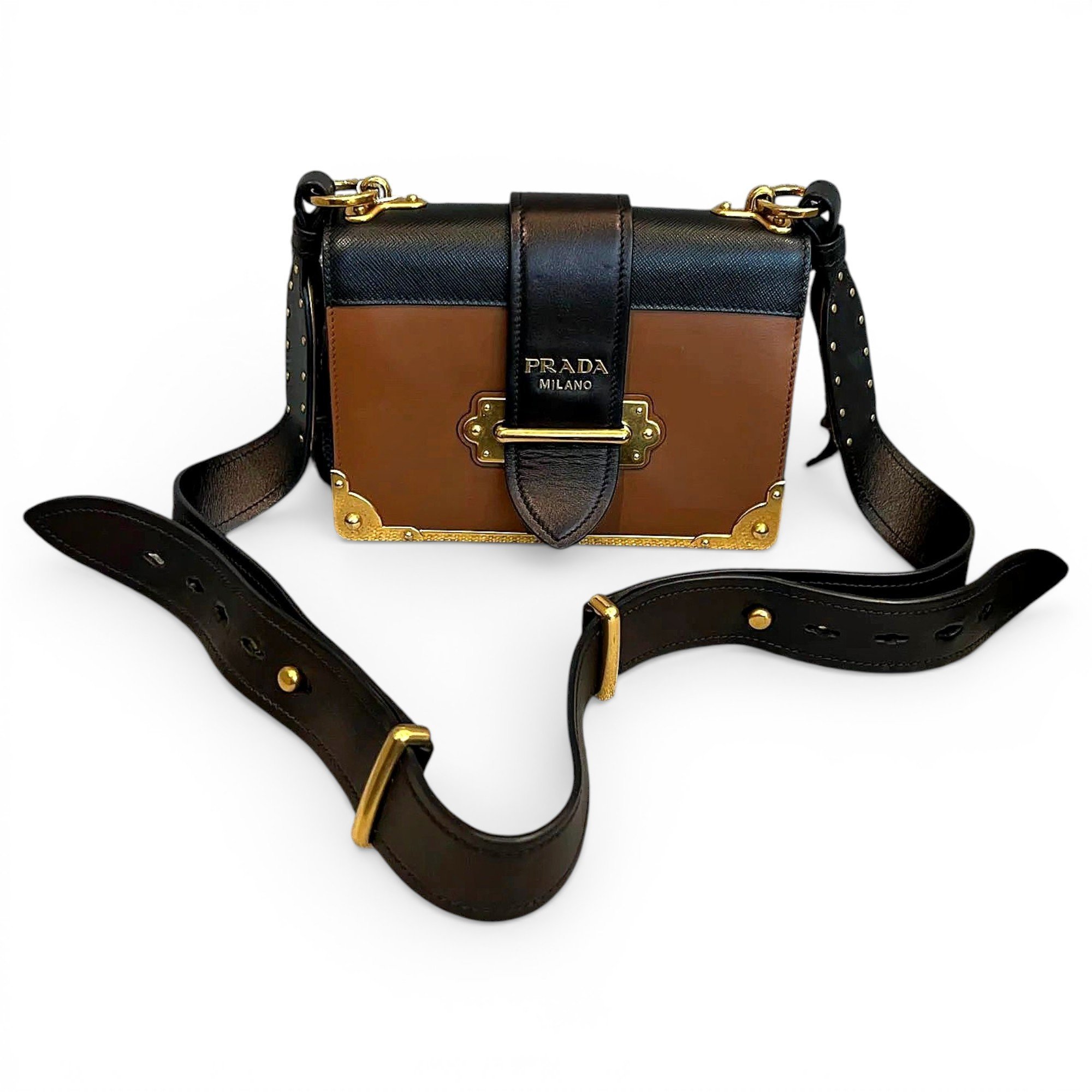 Cahier leather handbag