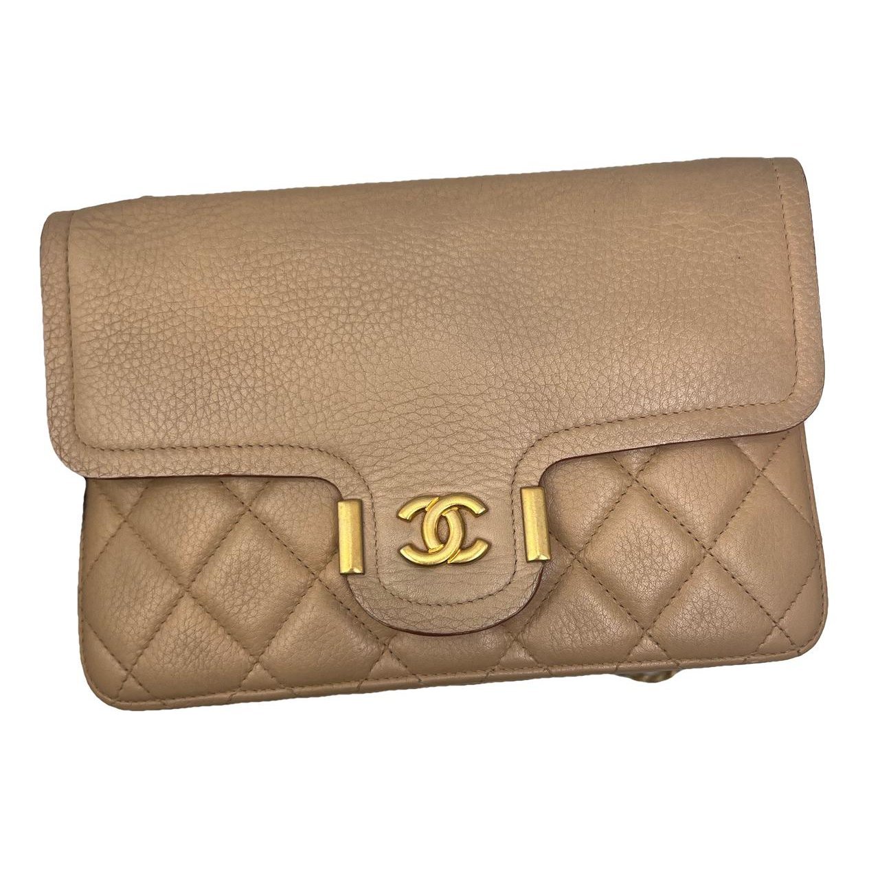 Wallet On Chain leather crossbody bag