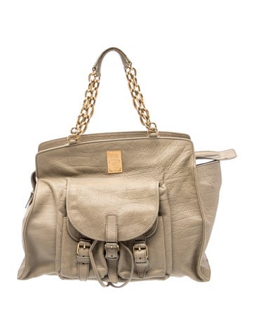 Leather Top Handle Bag