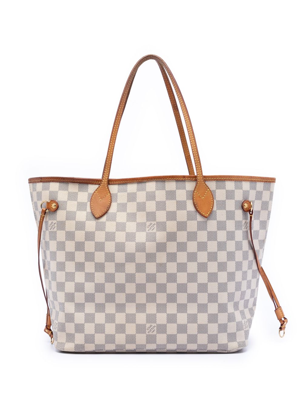 2012 Damier Azur Neverfull MM tote bag