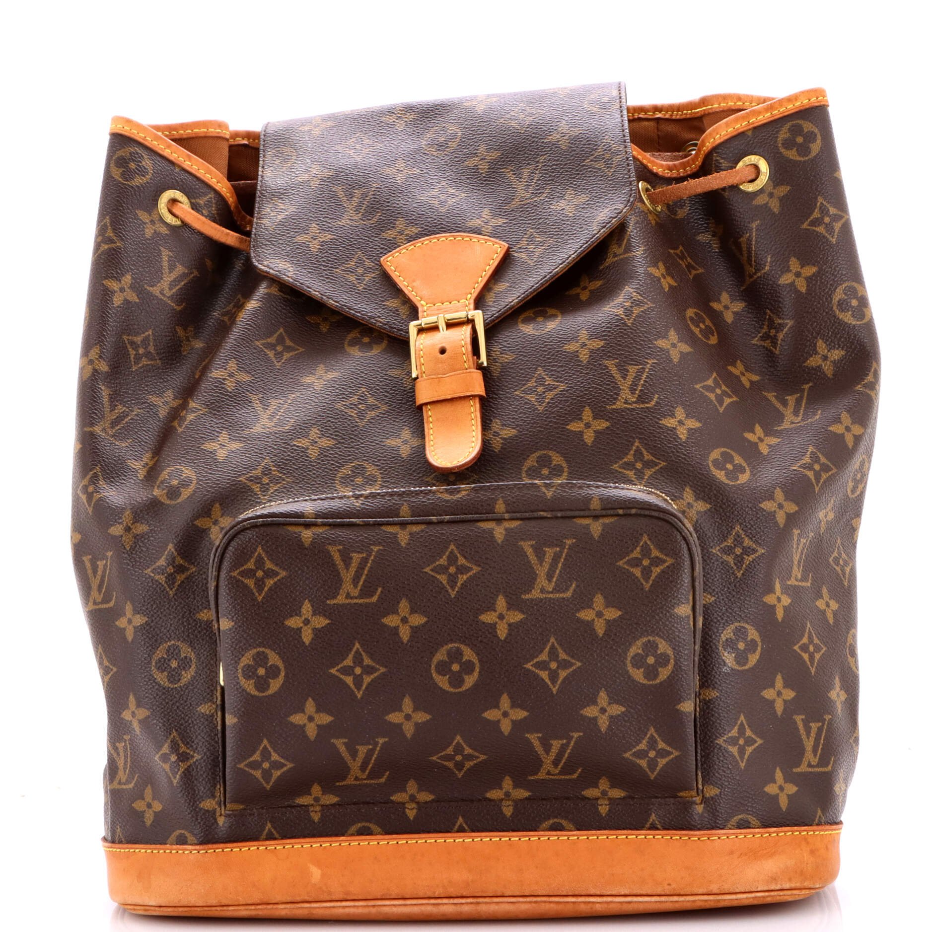 Louis Vuitton Vintage Montsouris Backpack Monogram Canvas GM