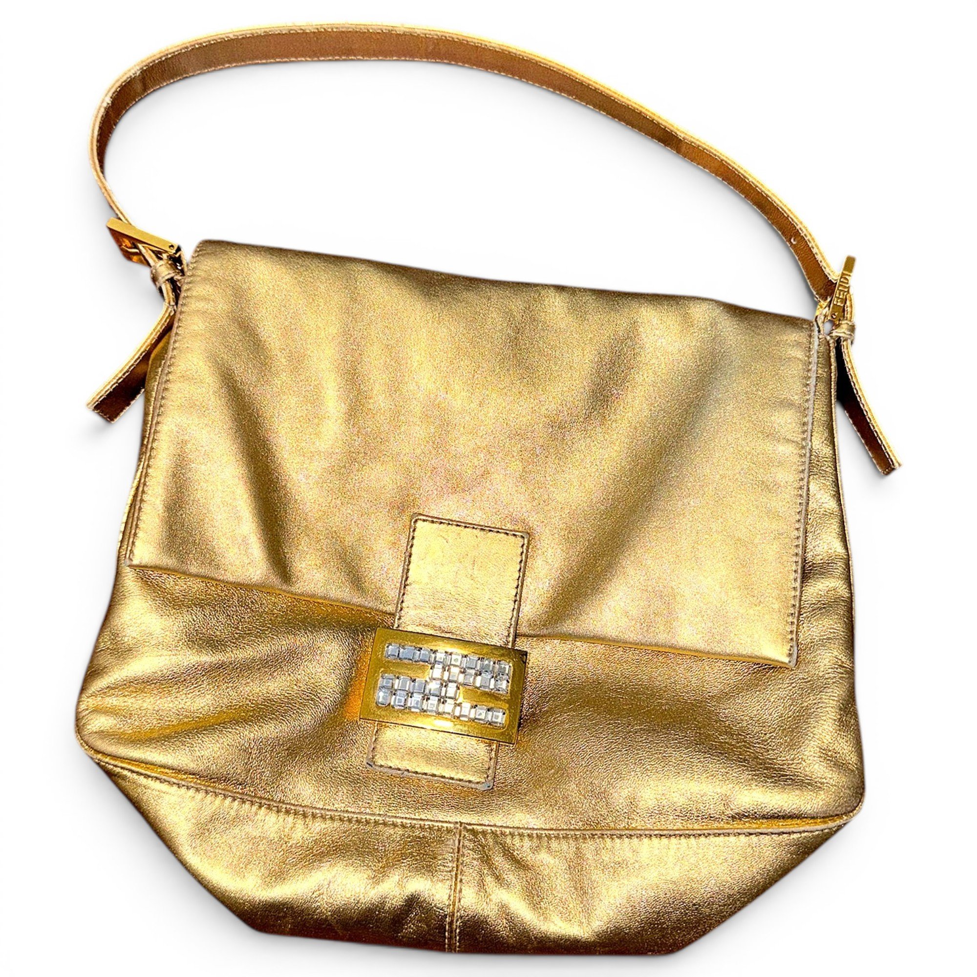 Baguette leather handbag