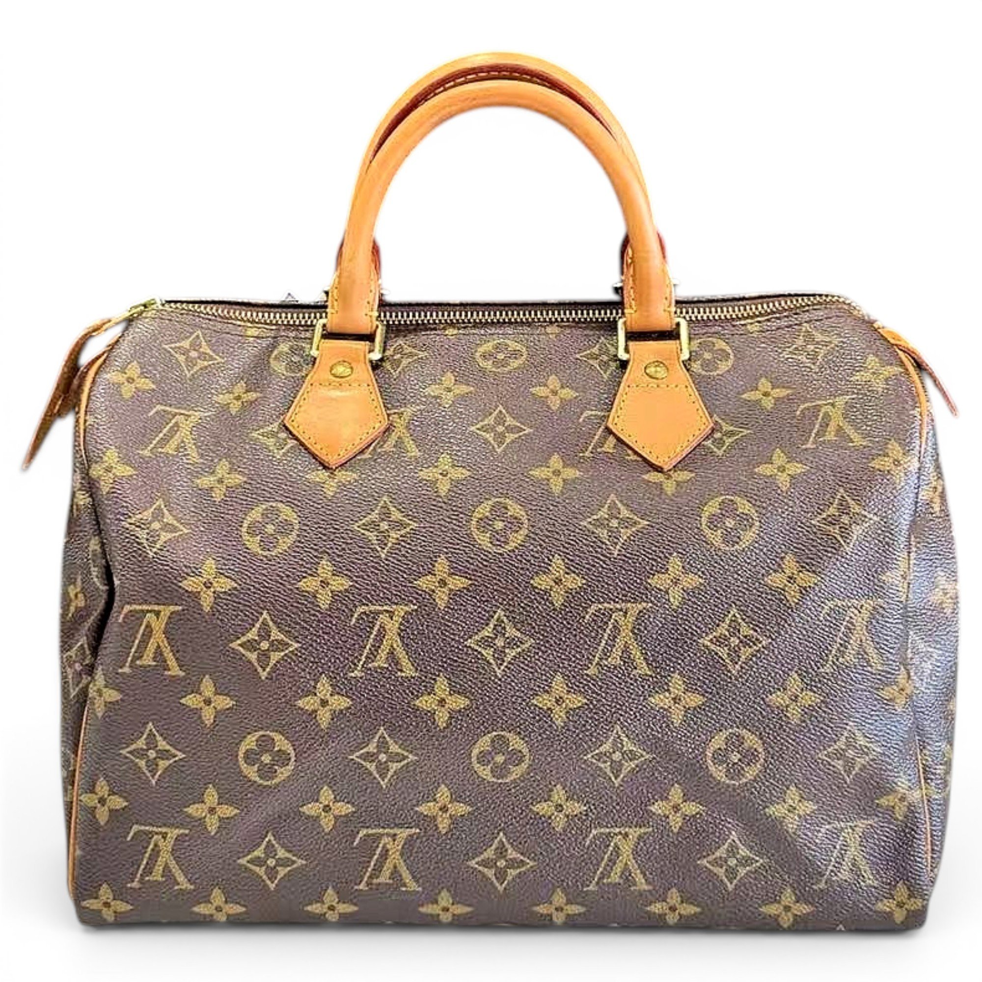 Speedy leather handbag