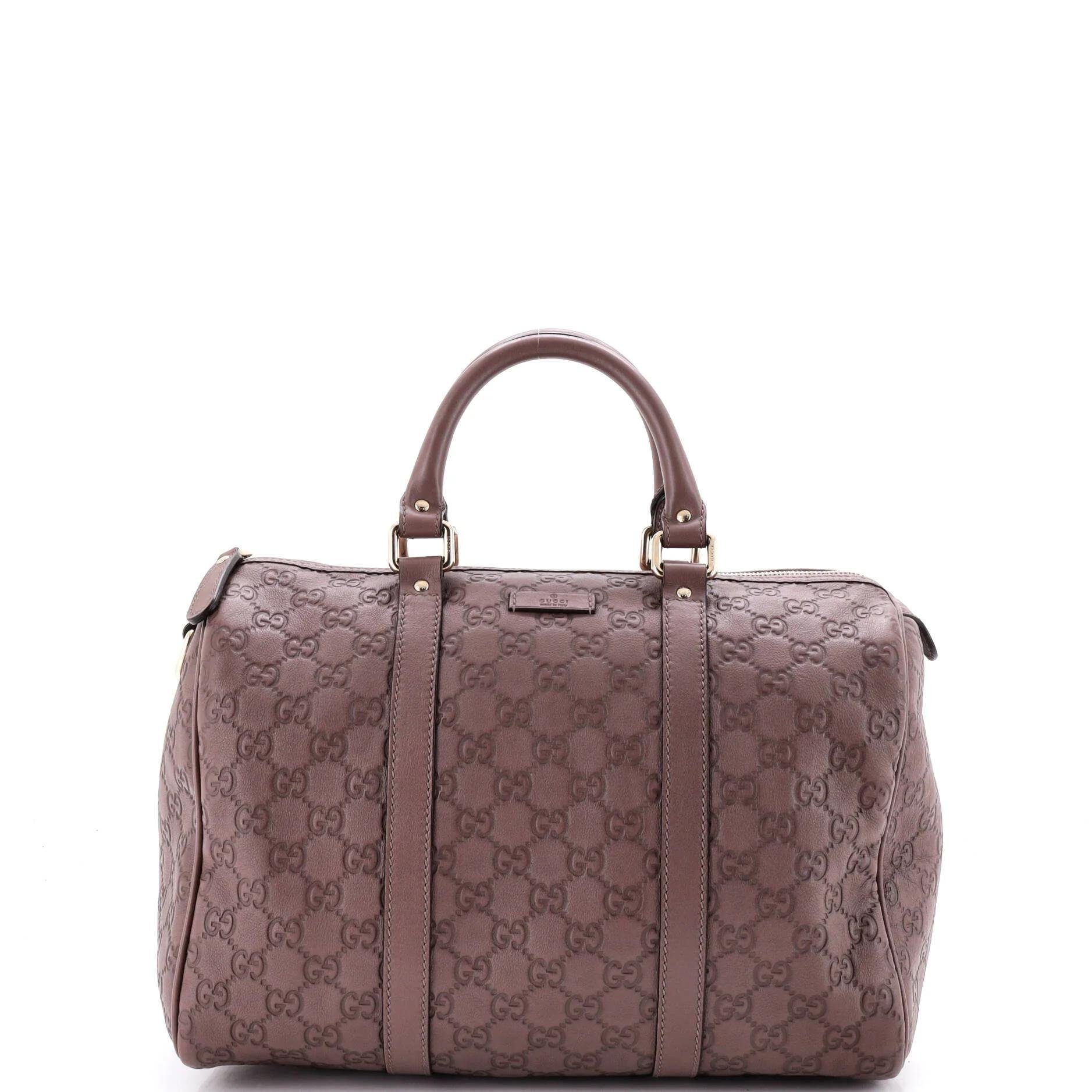 Joy leather bowling bag