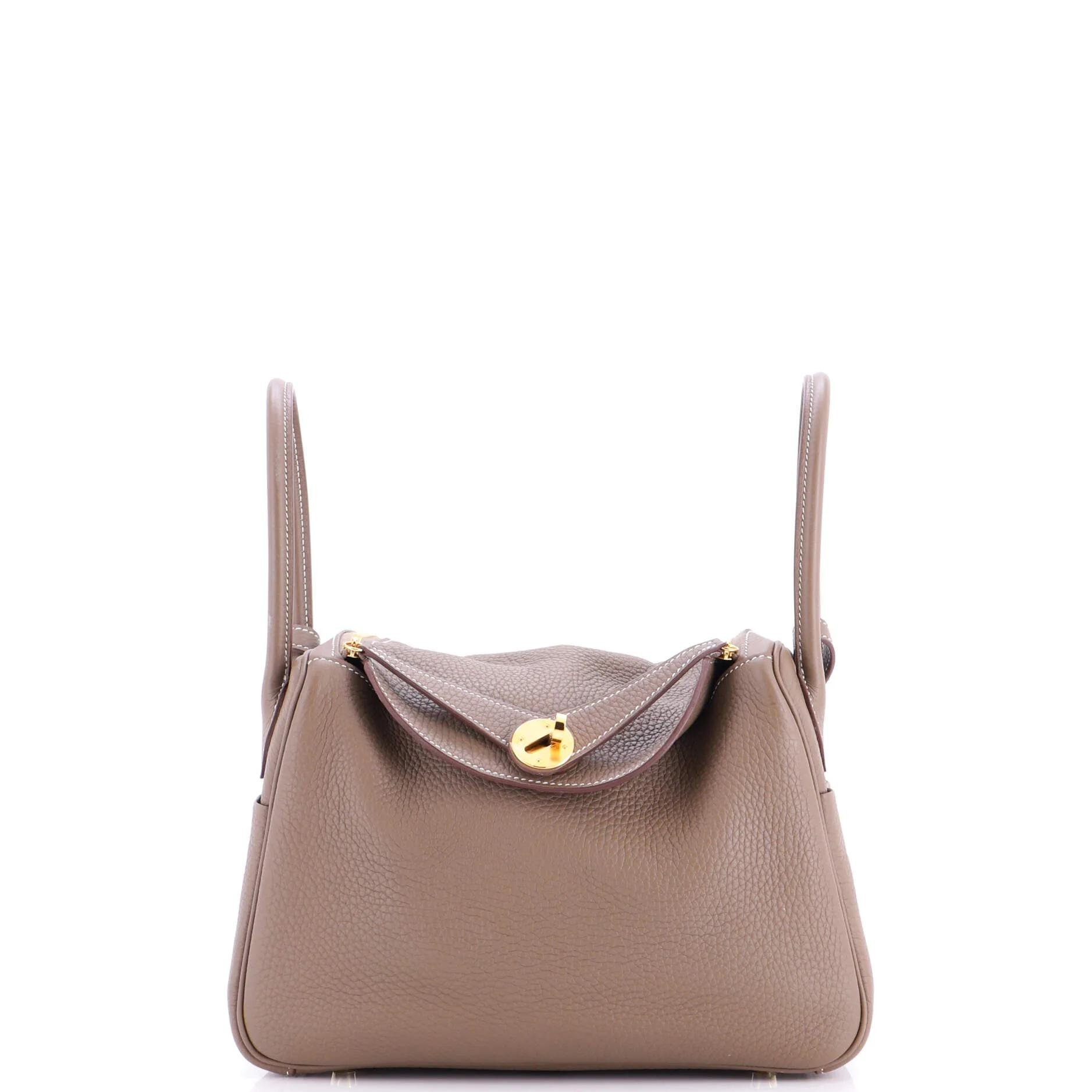 Hermes Lindy Handbag Clemence Leather 2022