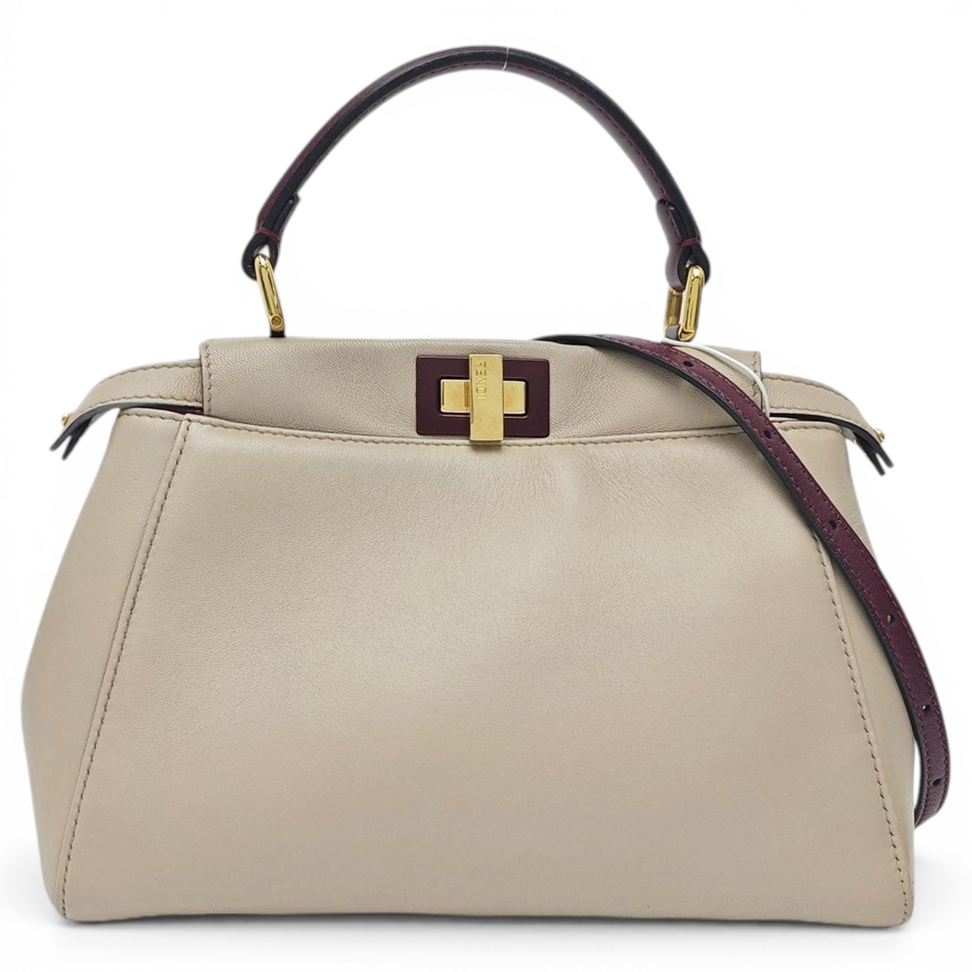 Peekaboo leather handbag