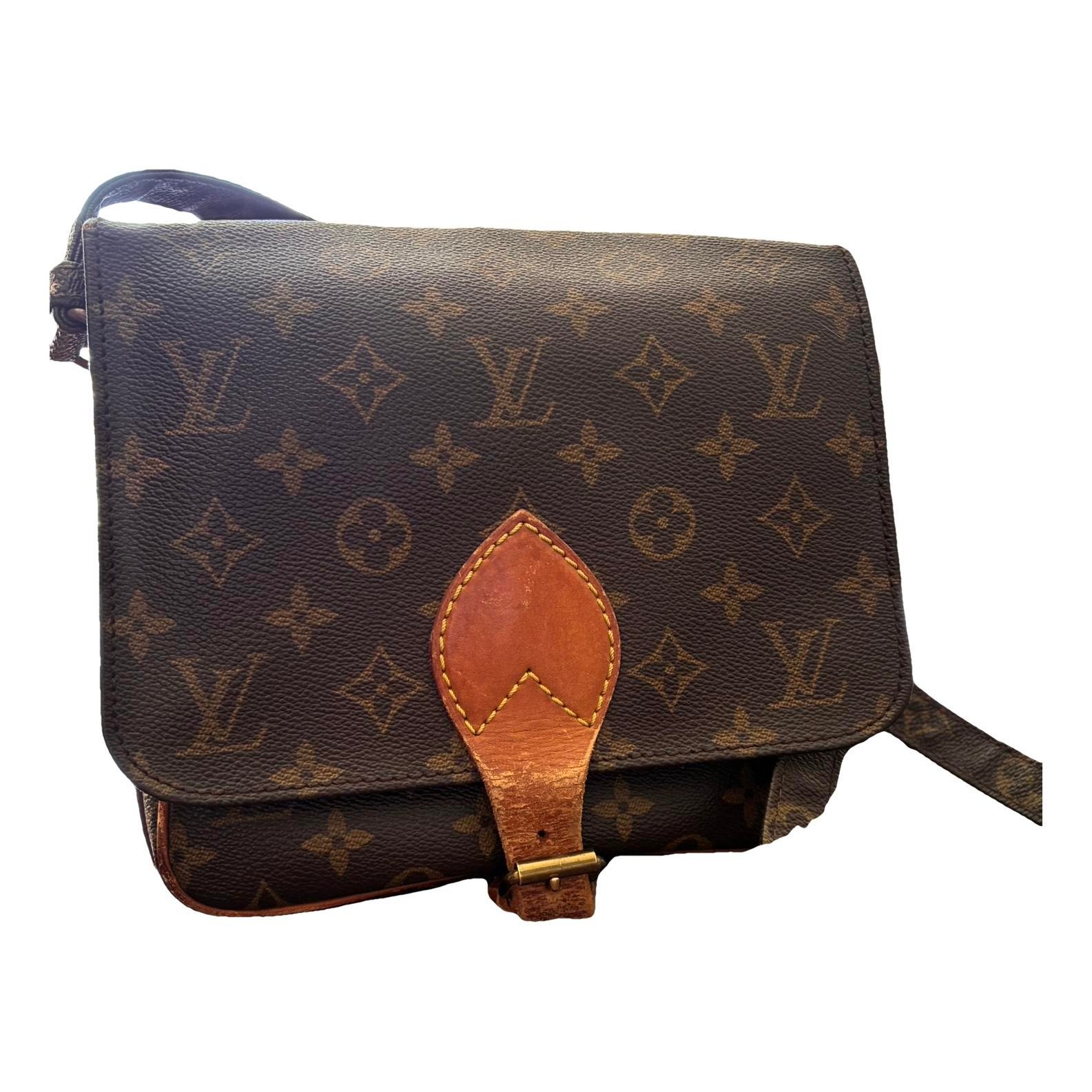 Cartouchière leather crossbody bag