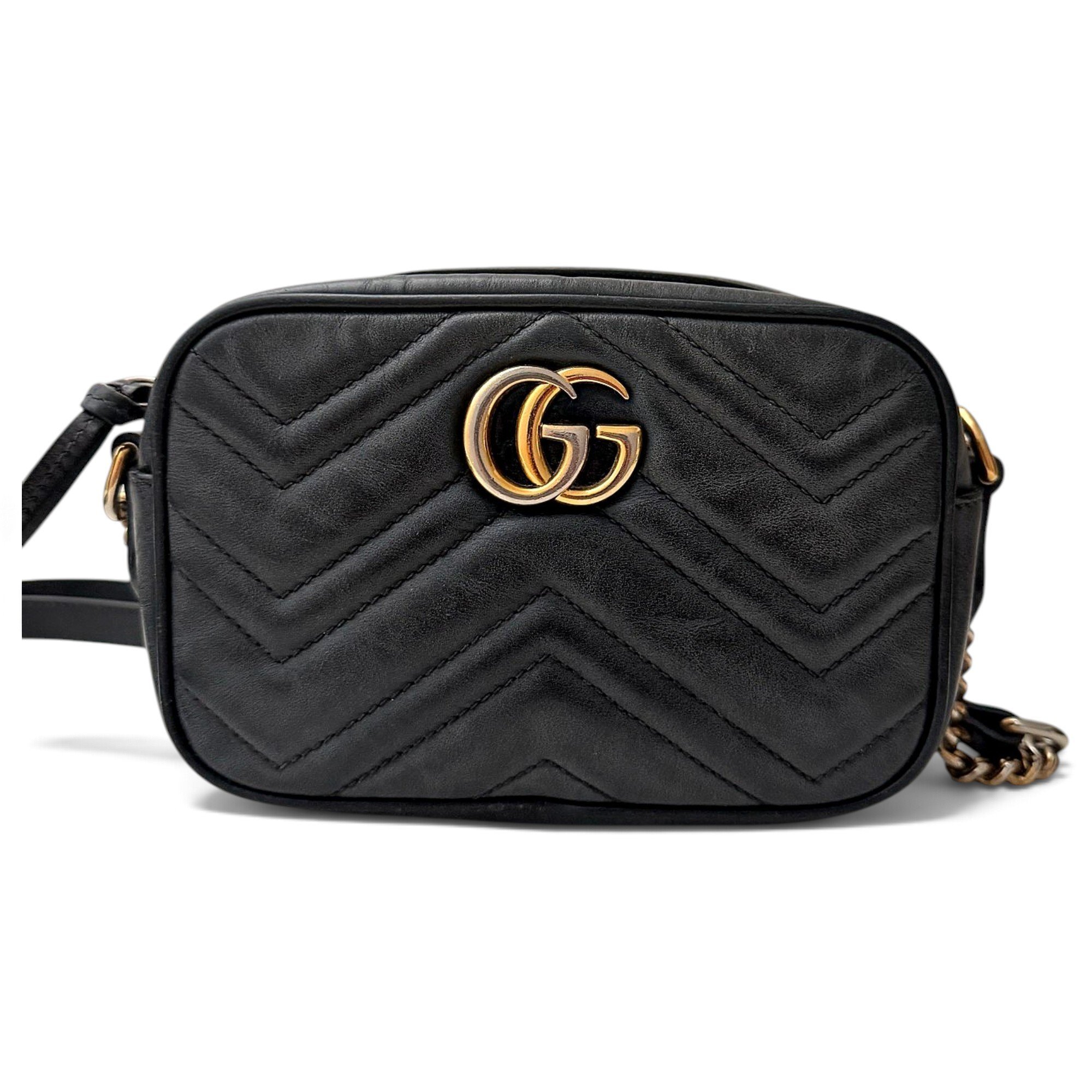 GG Marmont Zip leather crossbody bag