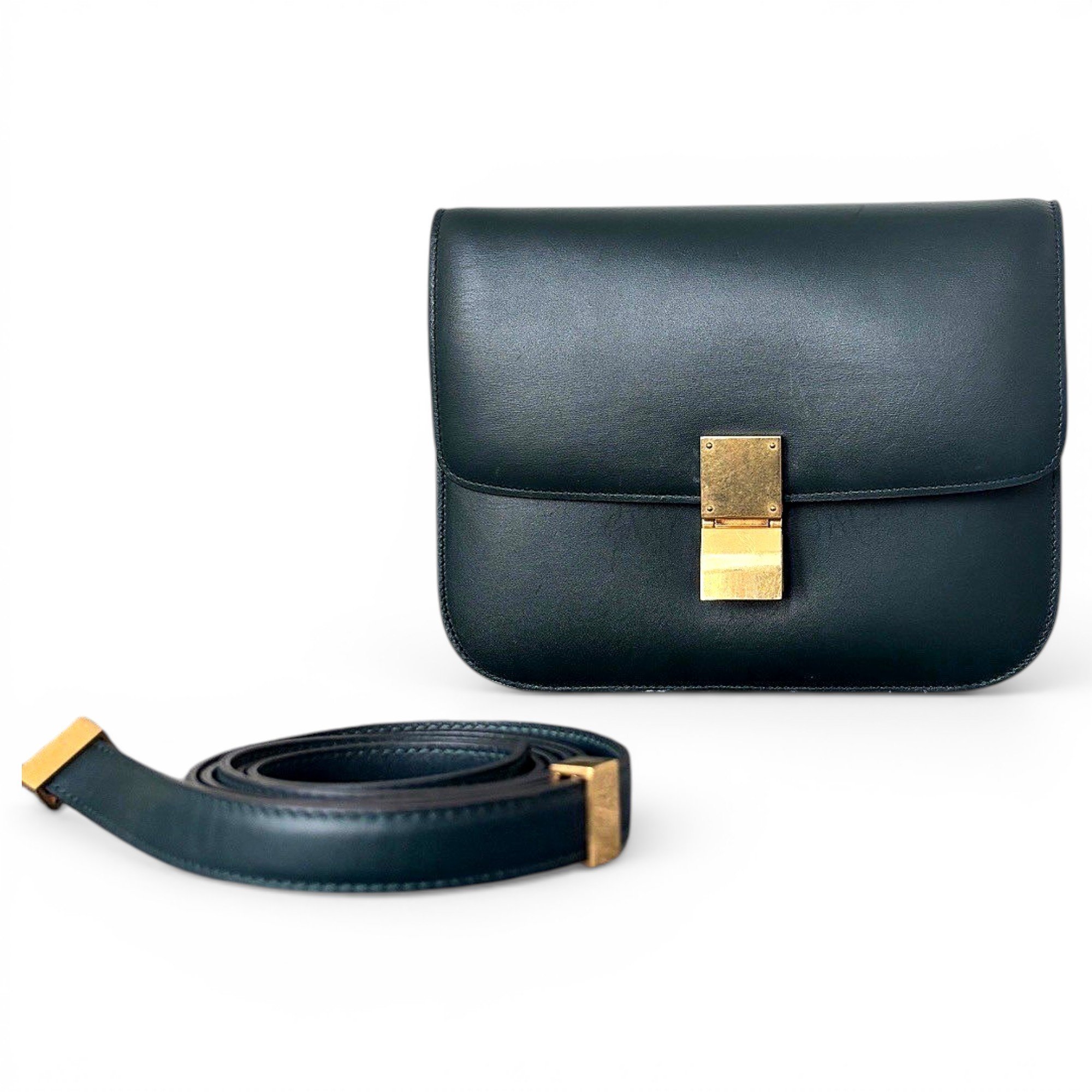 Classic leather handbag