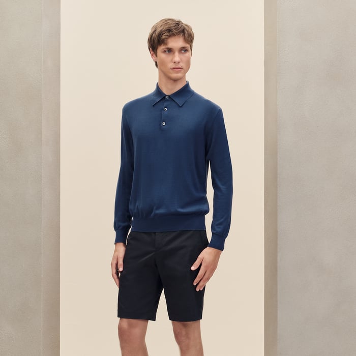 Indigo "Detail H" Polo Shirt
