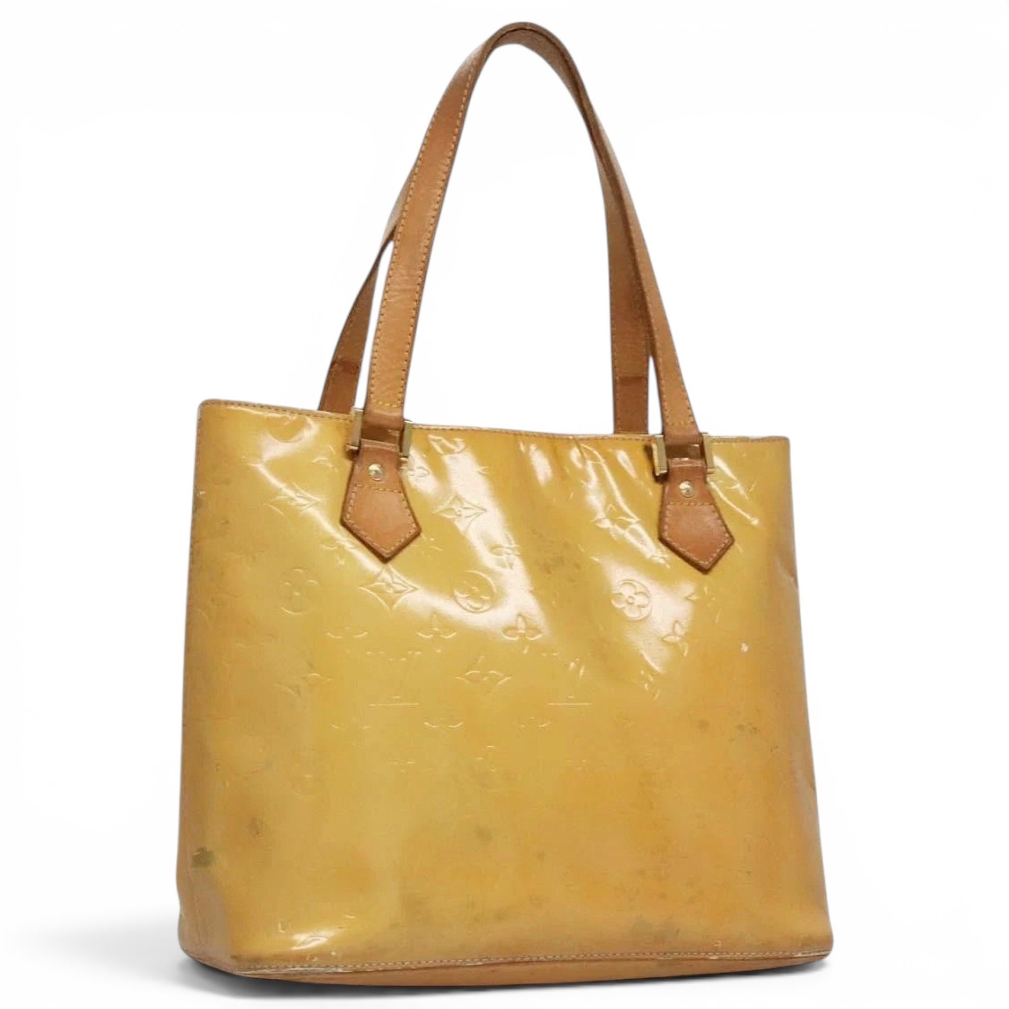 Patent leather handbag