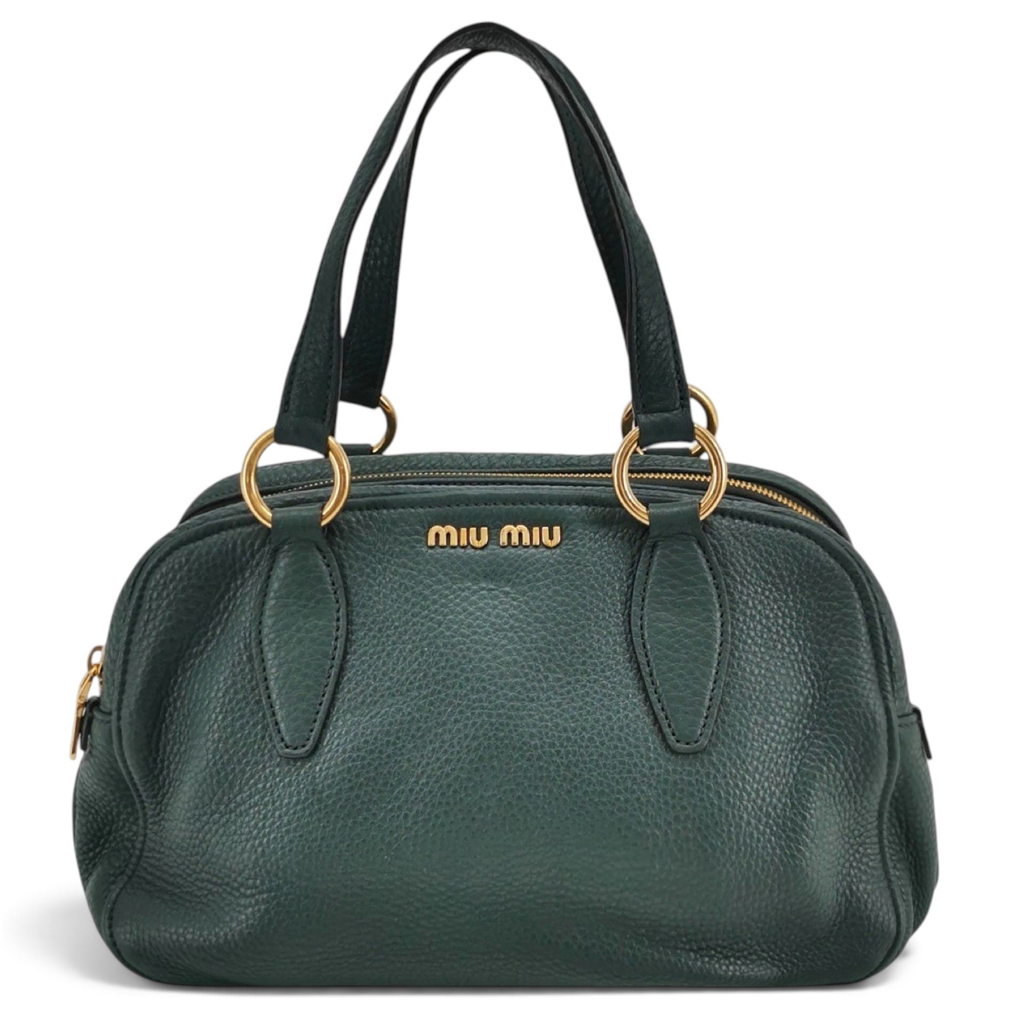 Bow bag leather handbag