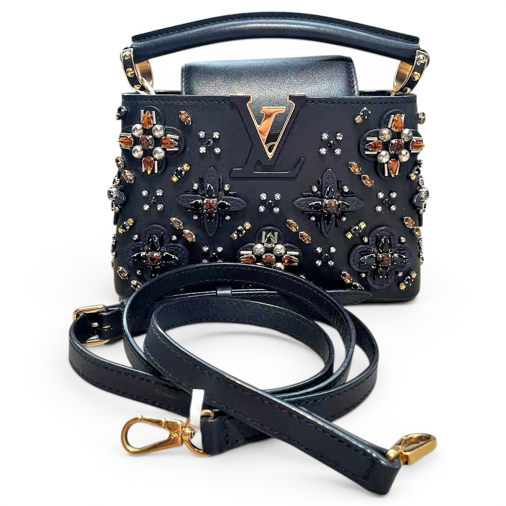 Capucines leather handbag
