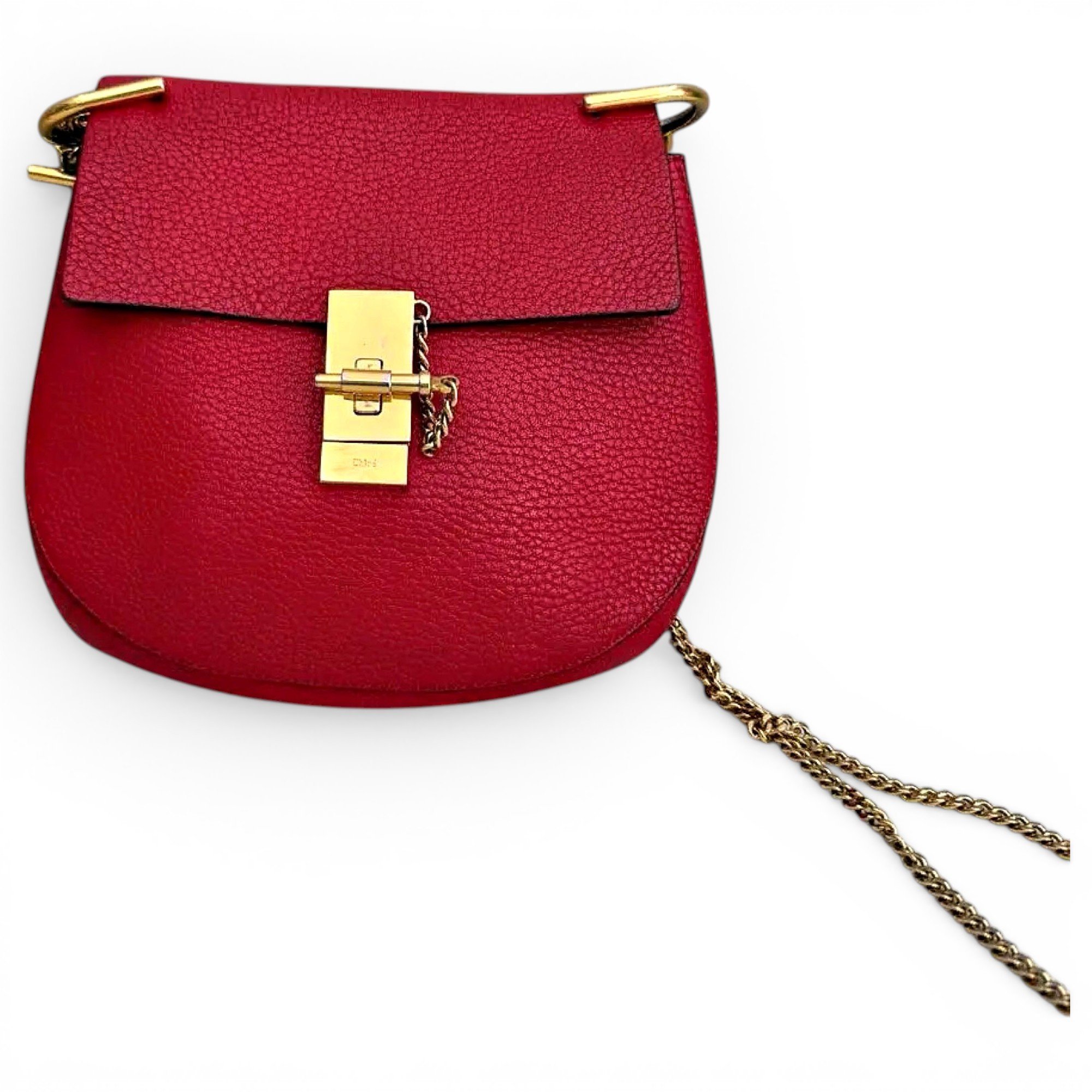 Drew leather handbag