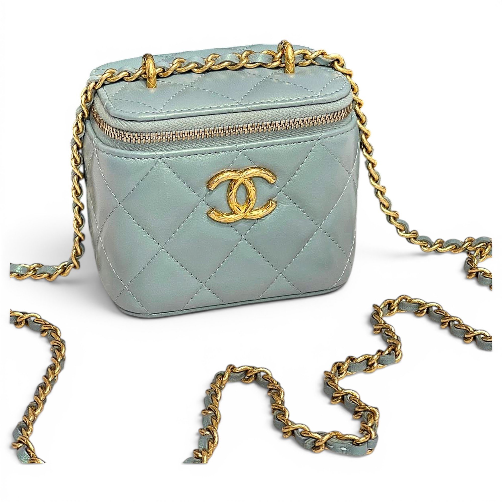 Trendy CC Vanity leather handbag