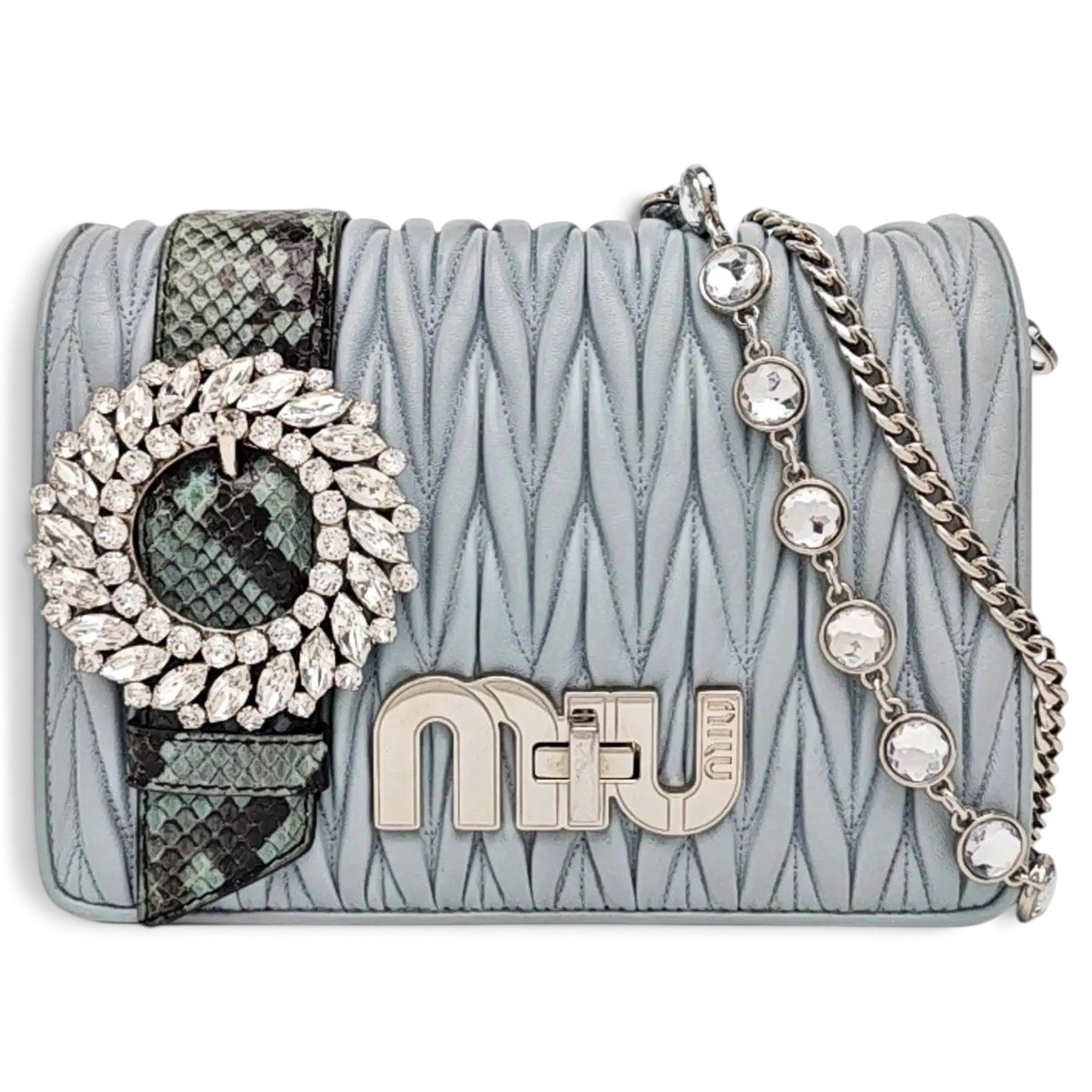 My Miu leather handbag