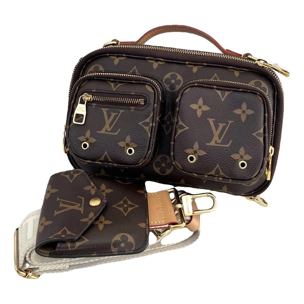 Croisé Utility leather handbag