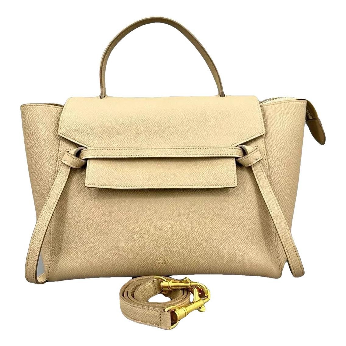 Belt leather handbag