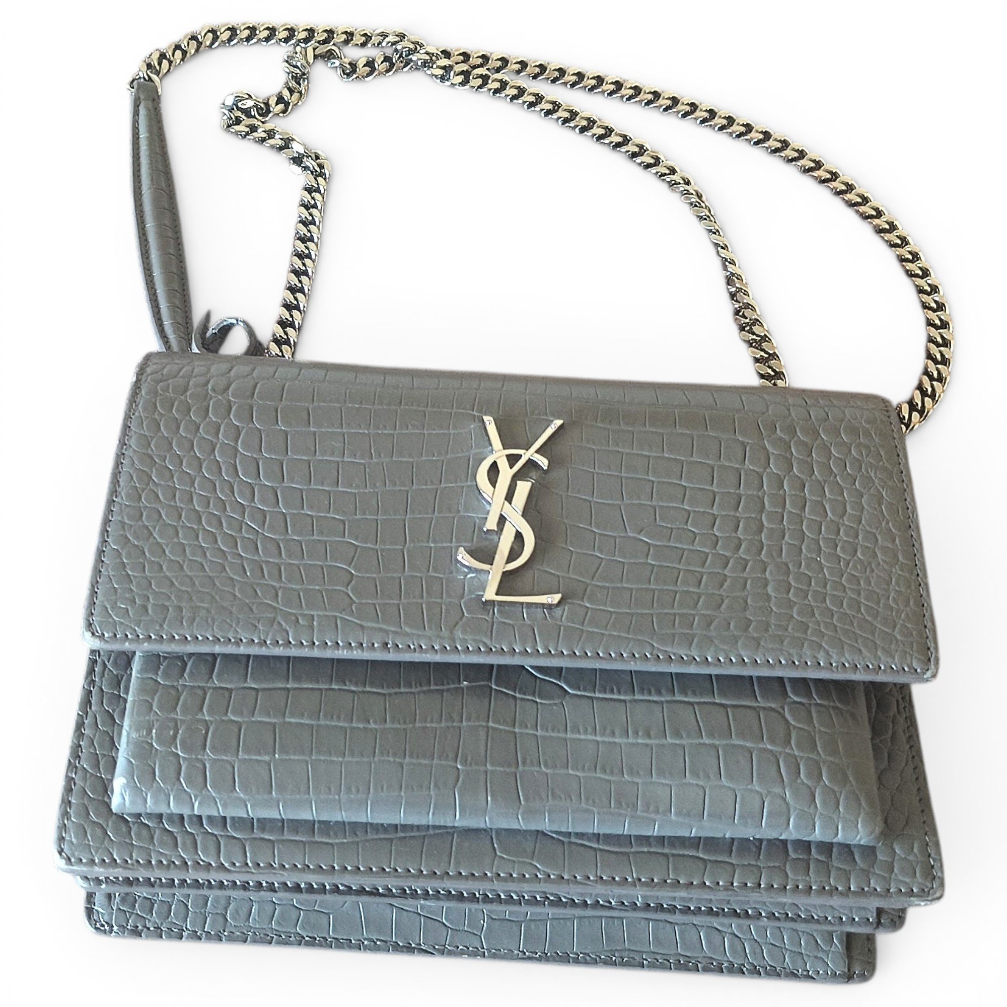Sunset leather crossbody bag