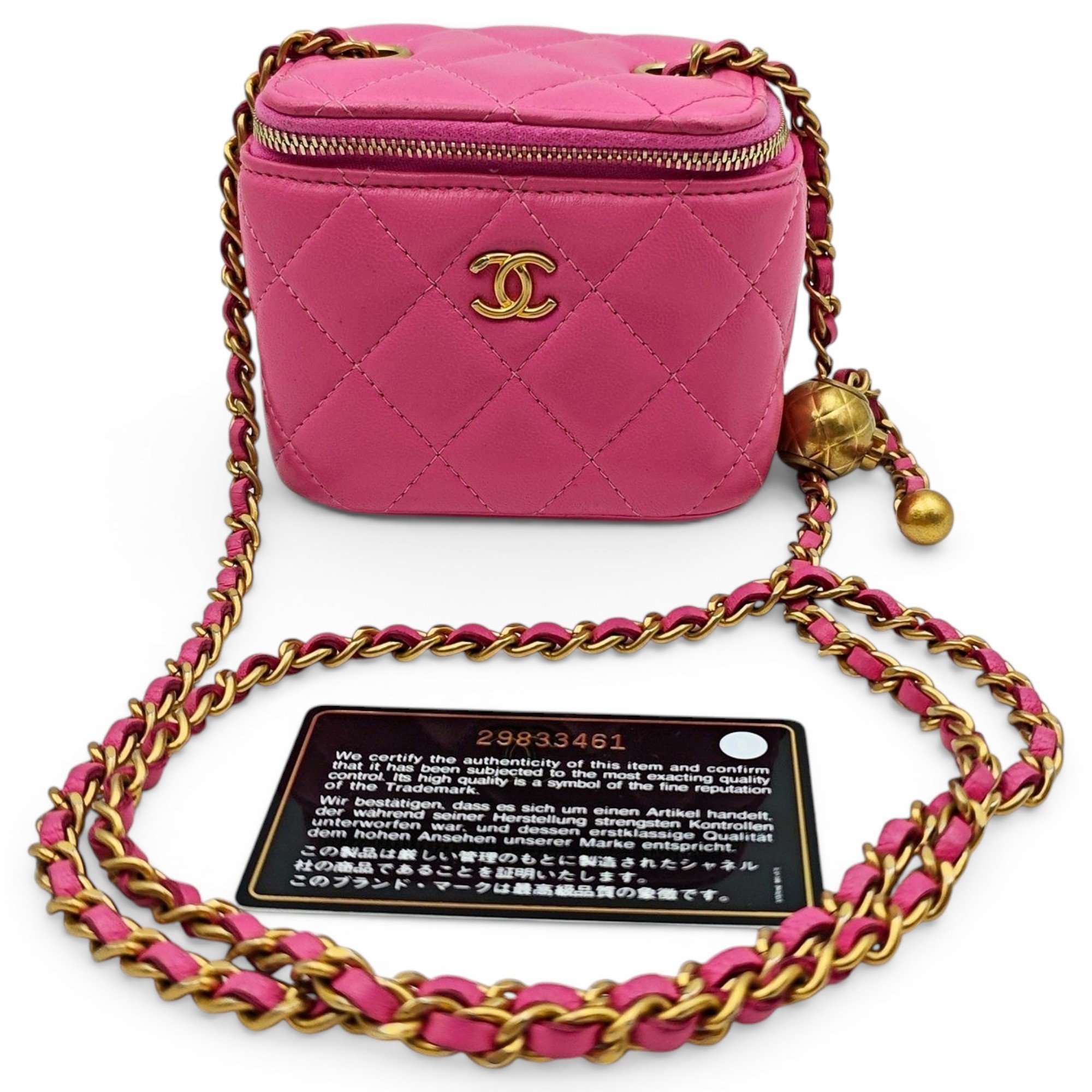 Vanity leather mini bag