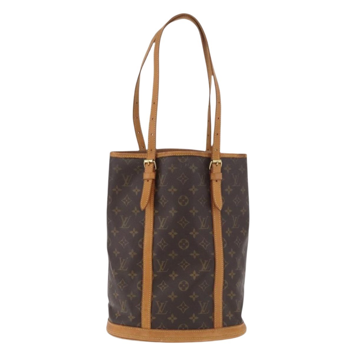Bucket leather handbag