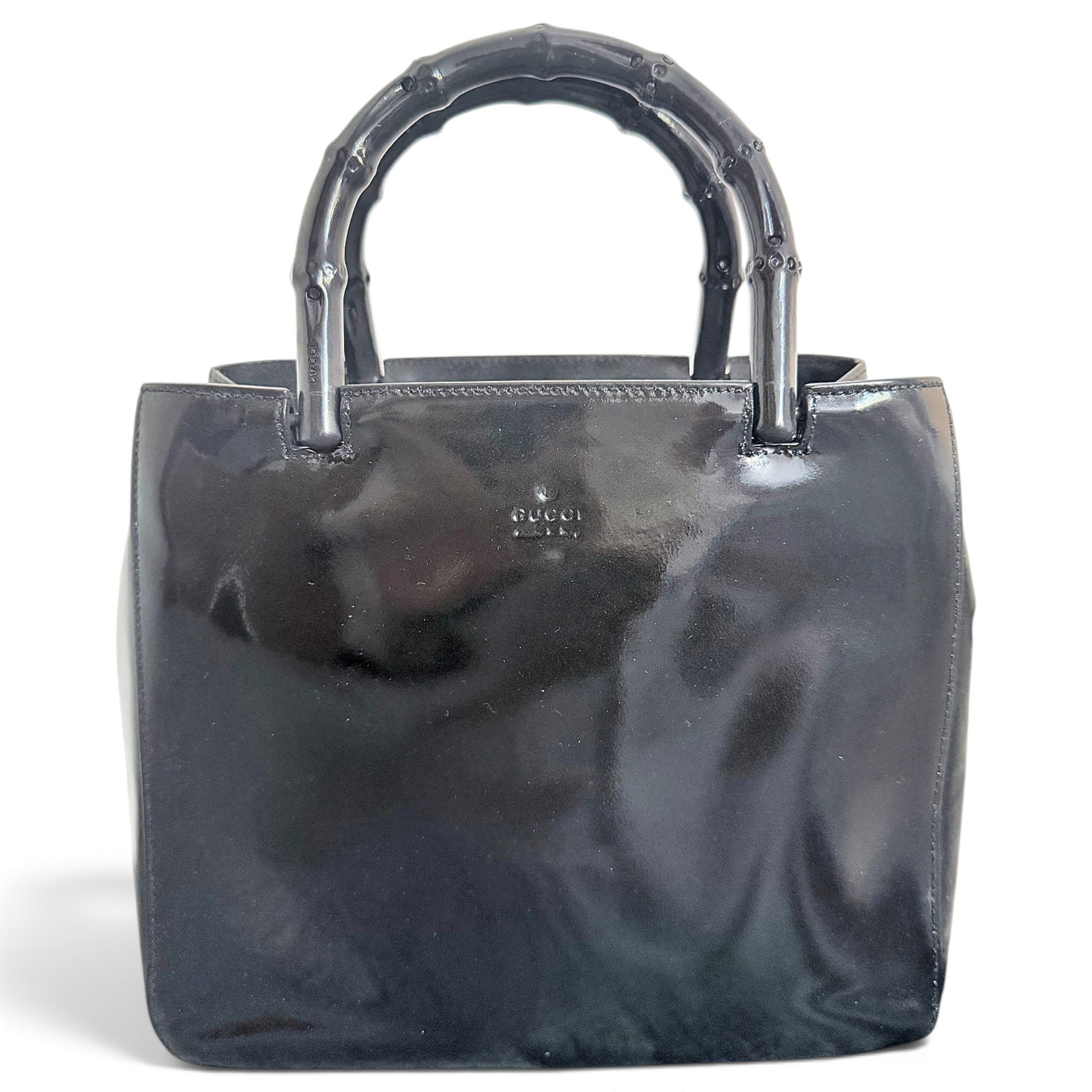 Nymphaea patent leather handbag