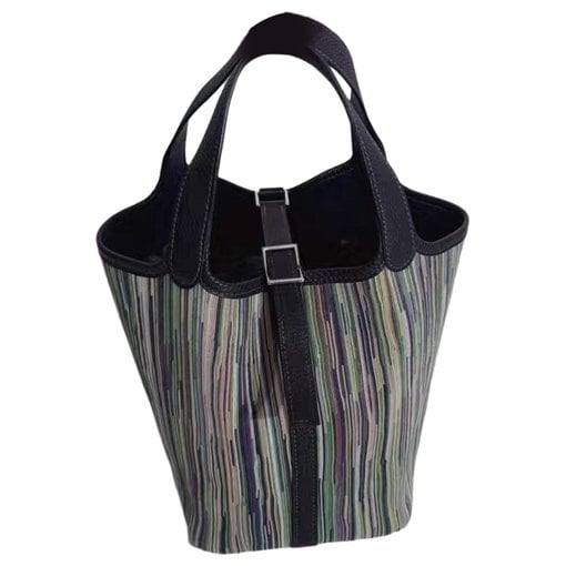 Picotin leather tote