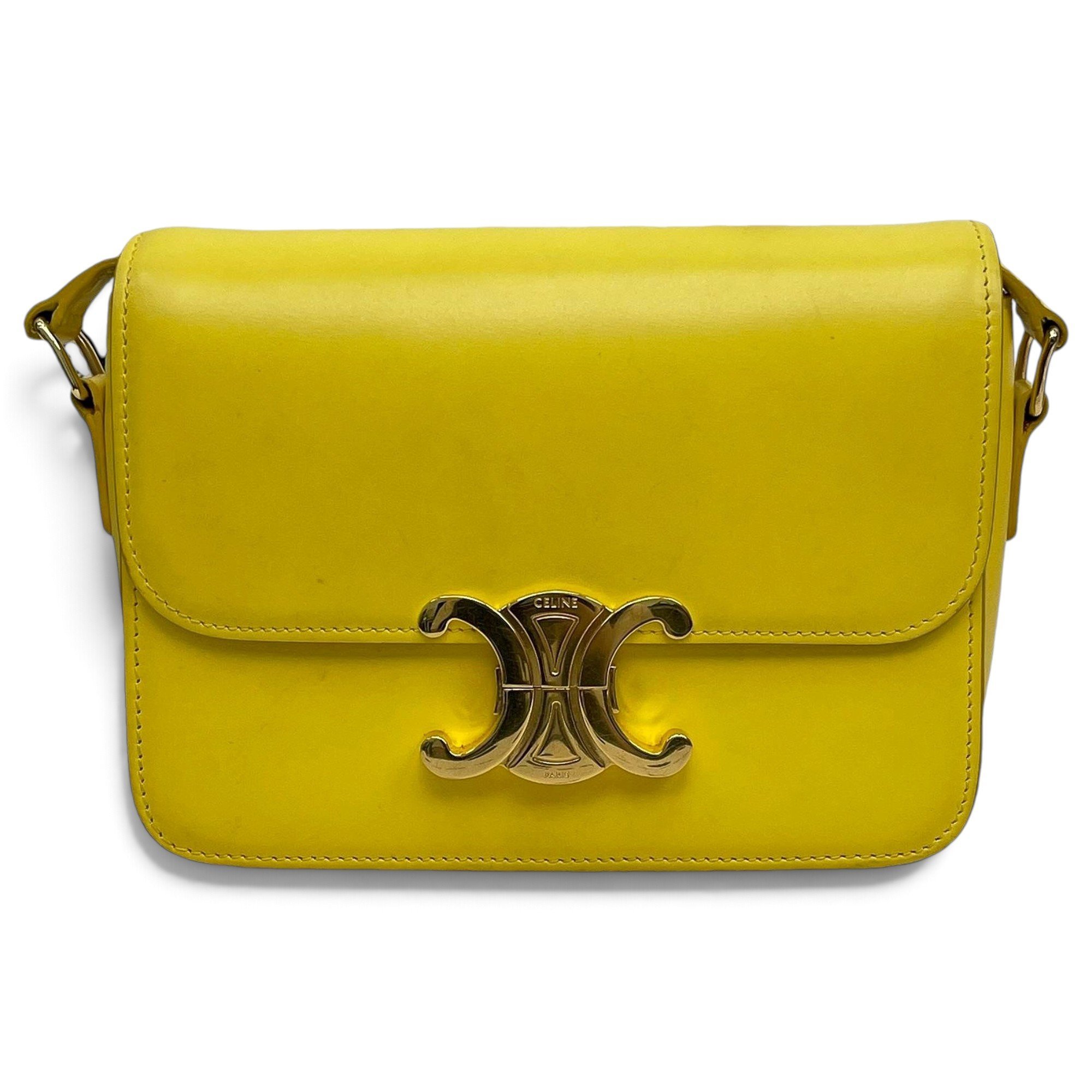 Triomphe leather handbag