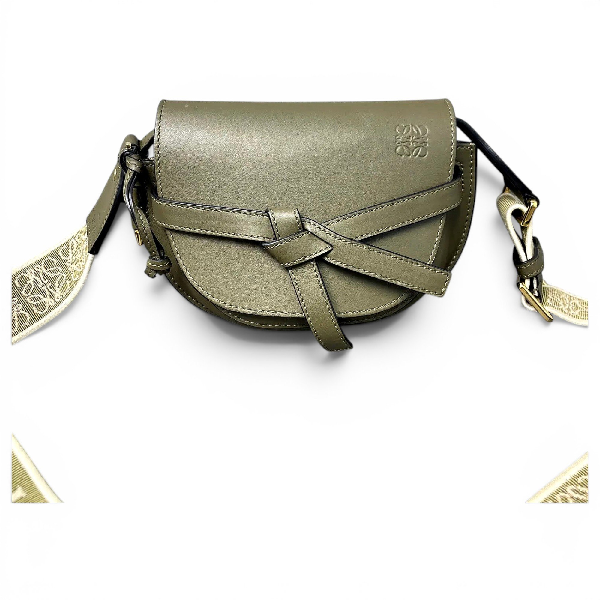 Gate leather crossbody bag