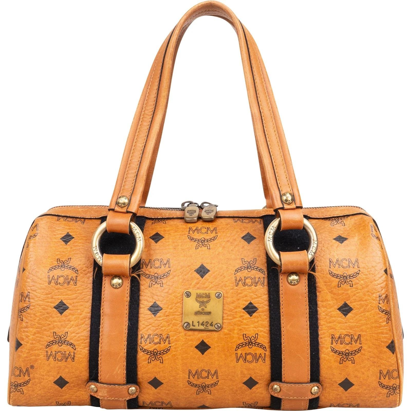 Boston leather handbag