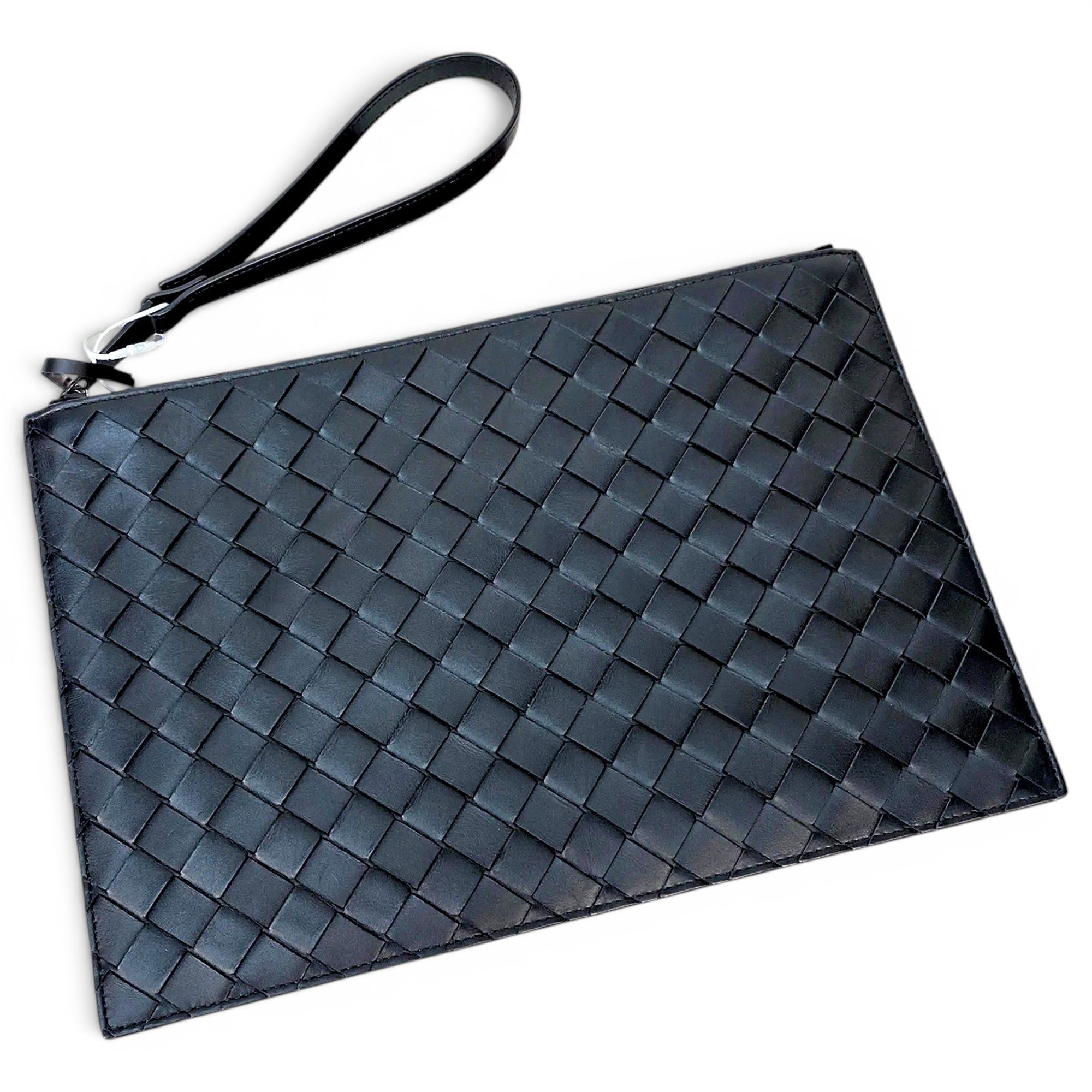 Olimpia leather clutch bag