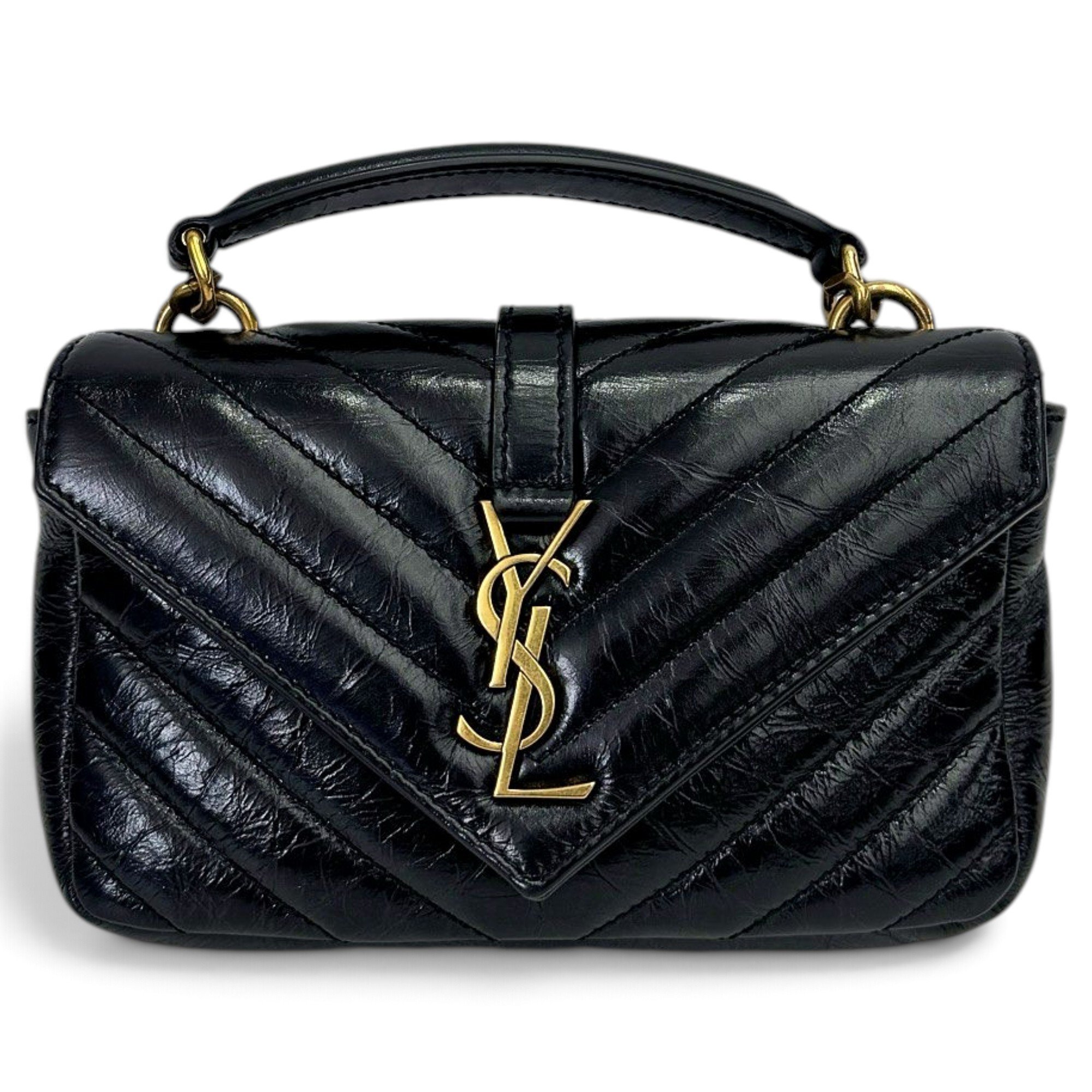 Collége monogramme leather handbag