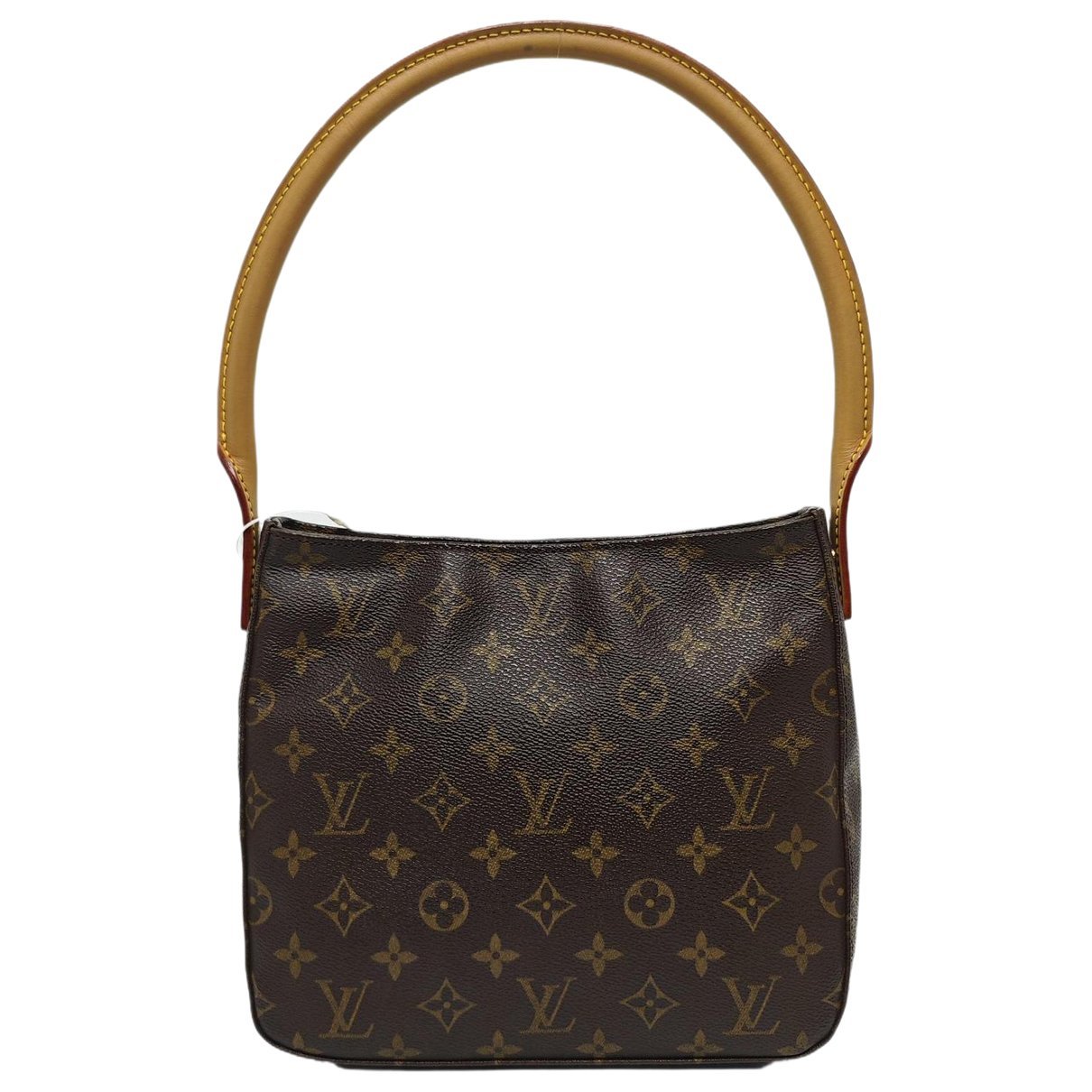 Looping leather handbag