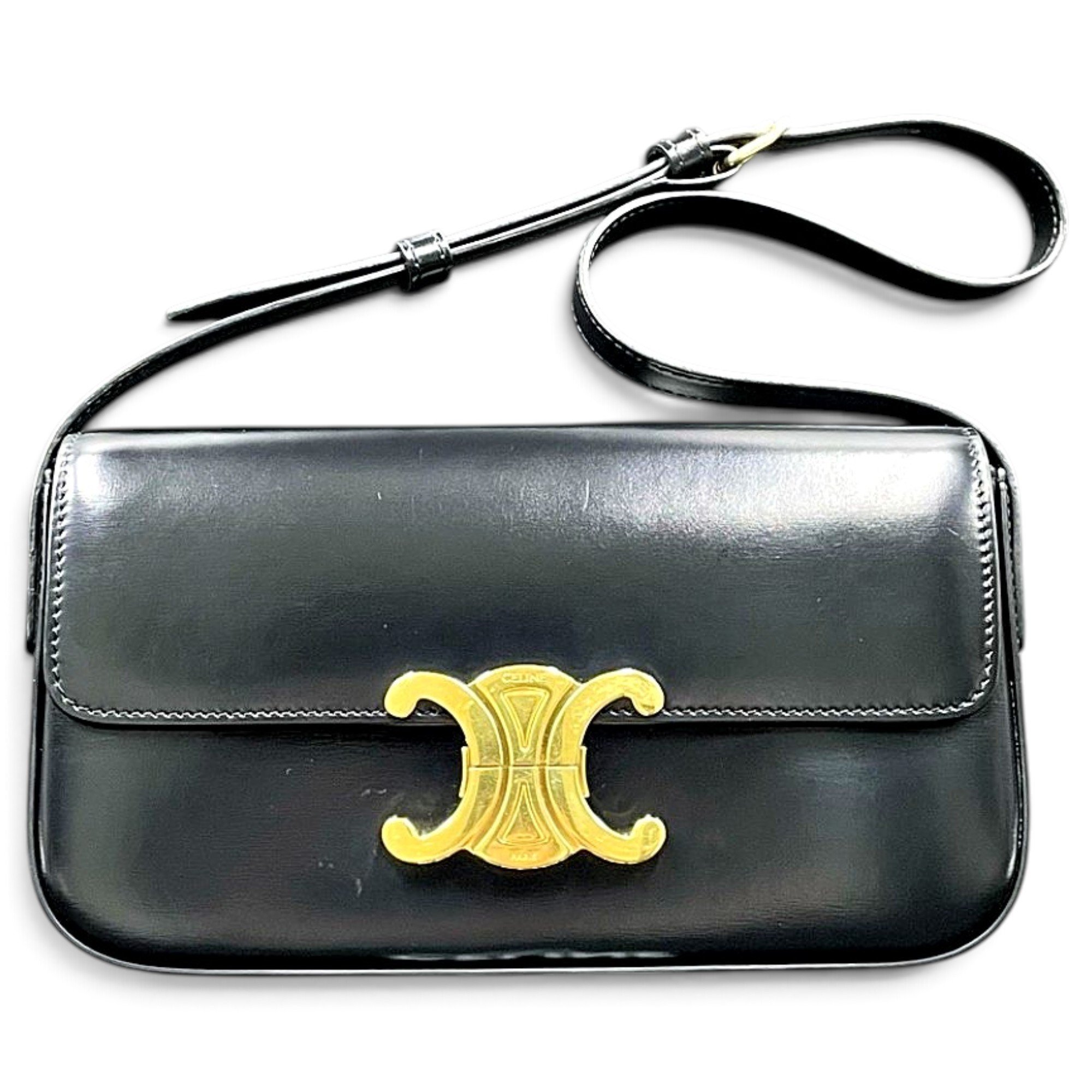 Triomphe leather handbag