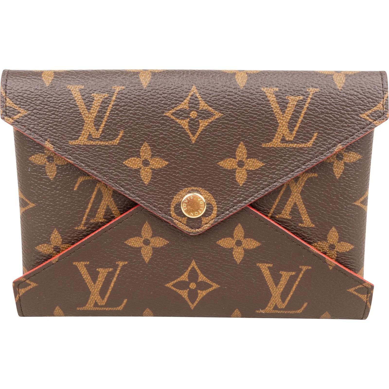 Kirigami leather clutch bag