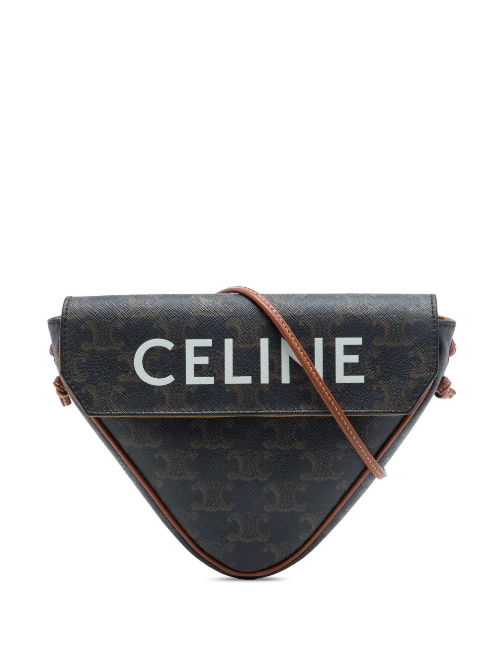 2021 Triomphe Coated Canvas Logo Triangle crossbody bag