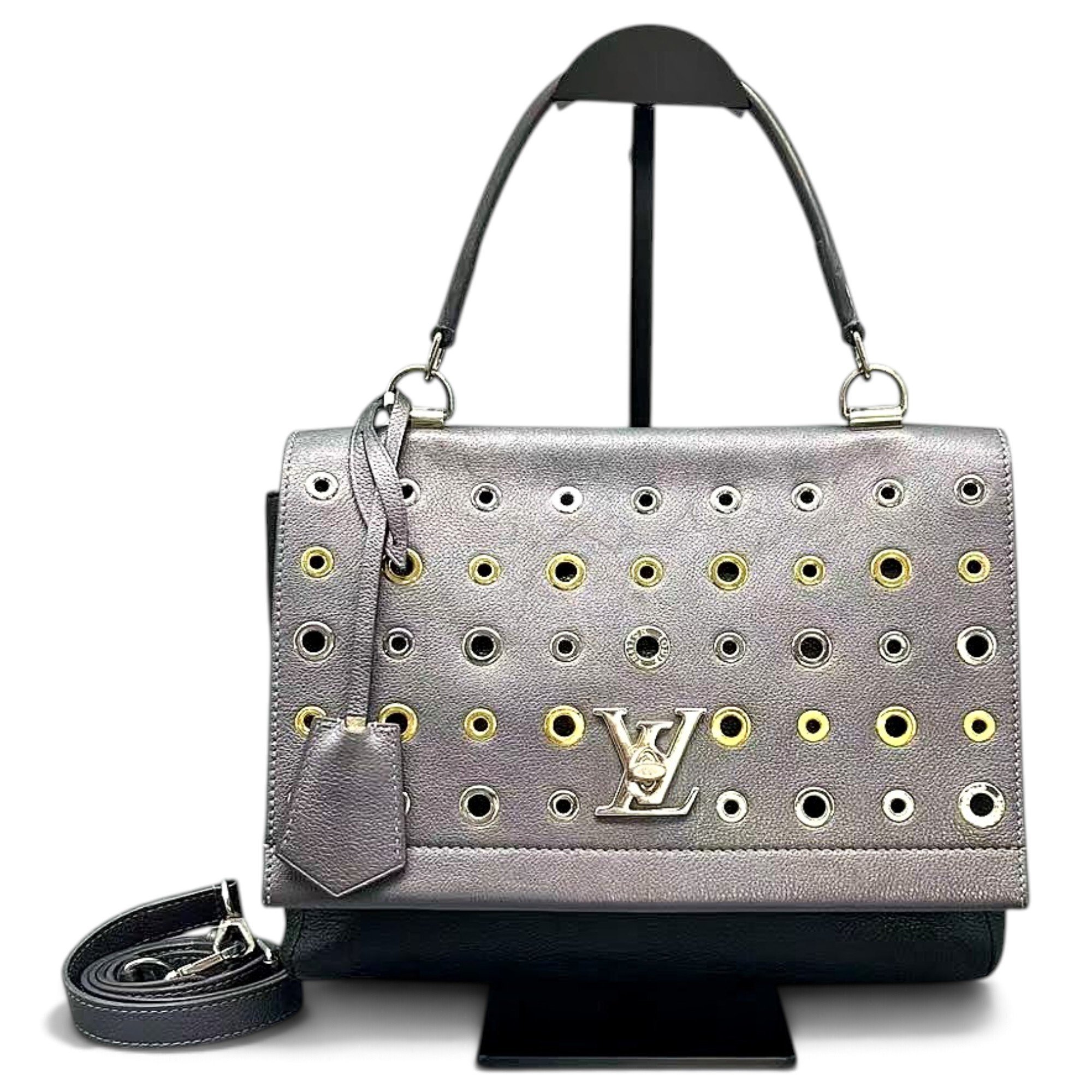 Lockme leather handbag