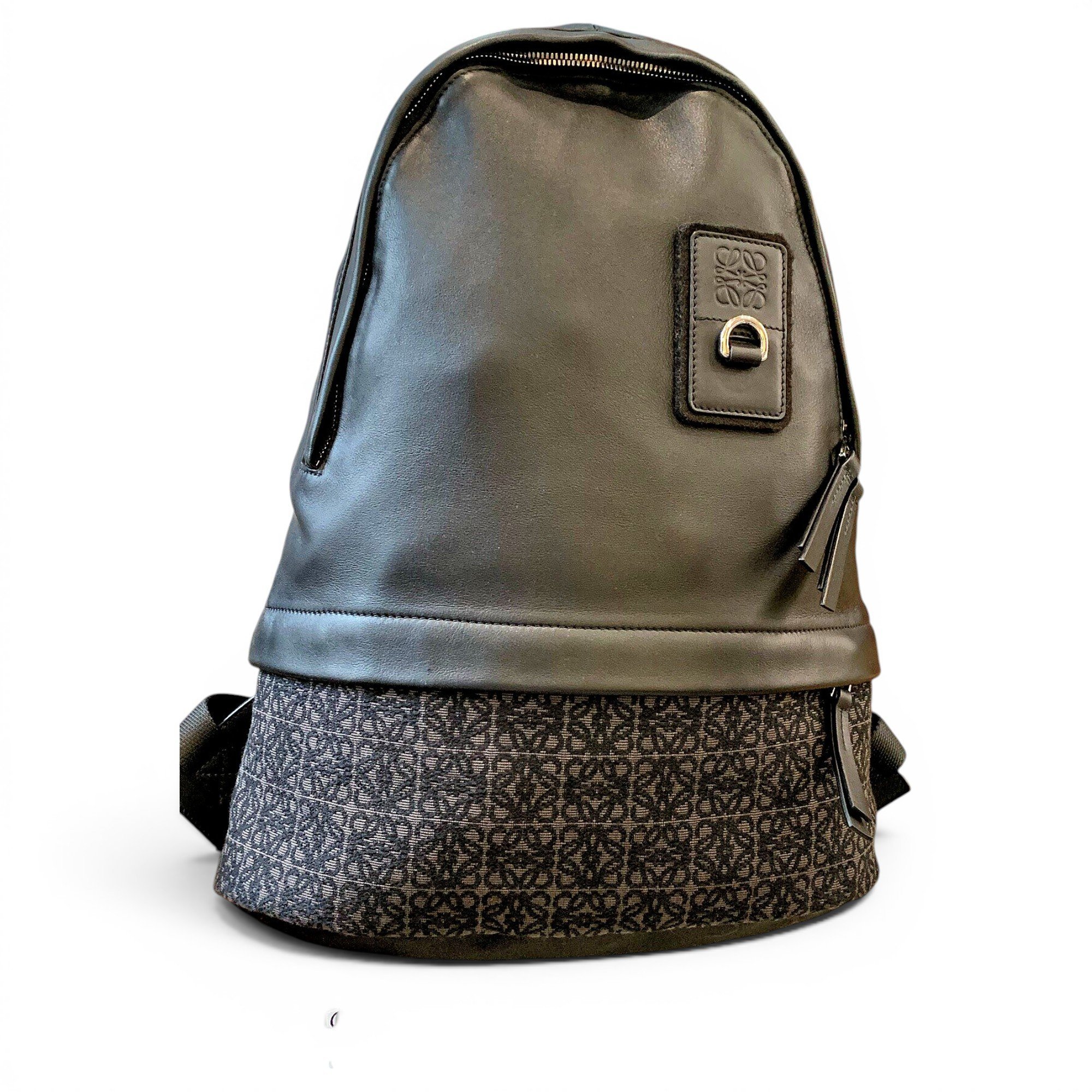 Leather backpack