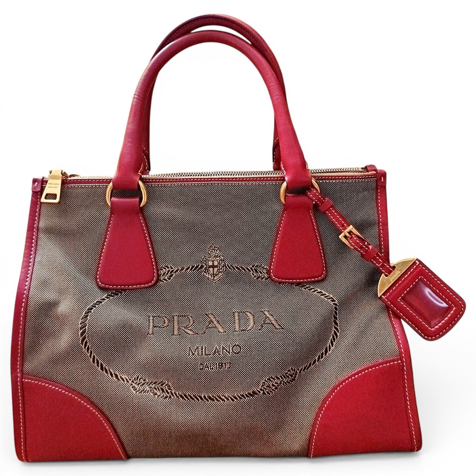 Ouverture leather handbag