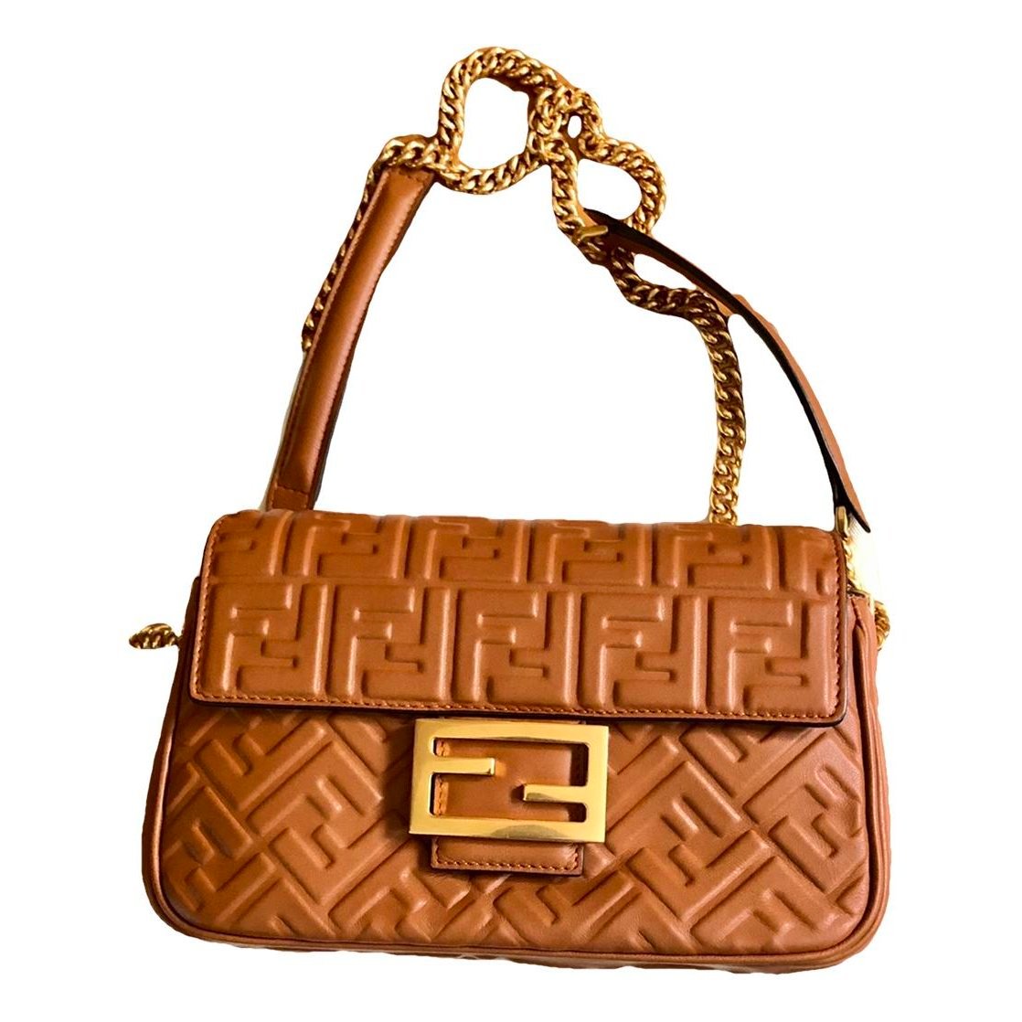 Baguette Chain leather handbag