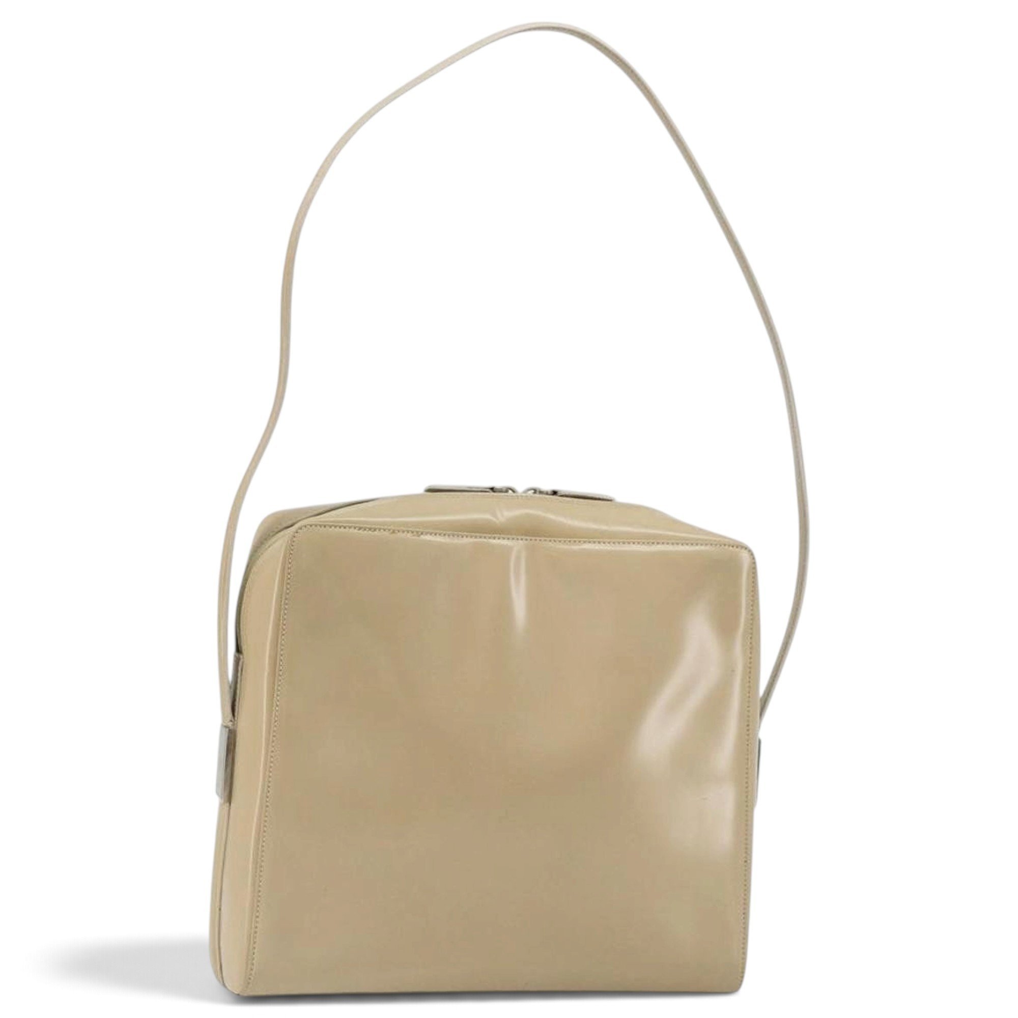 Patent leather handbag