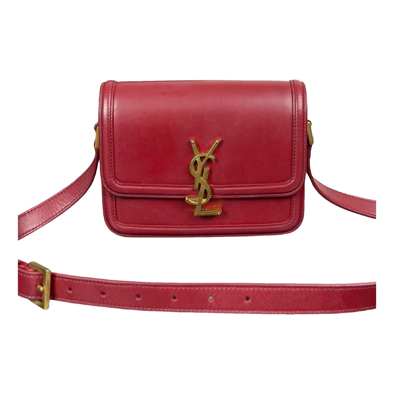 Solférino leather handbag