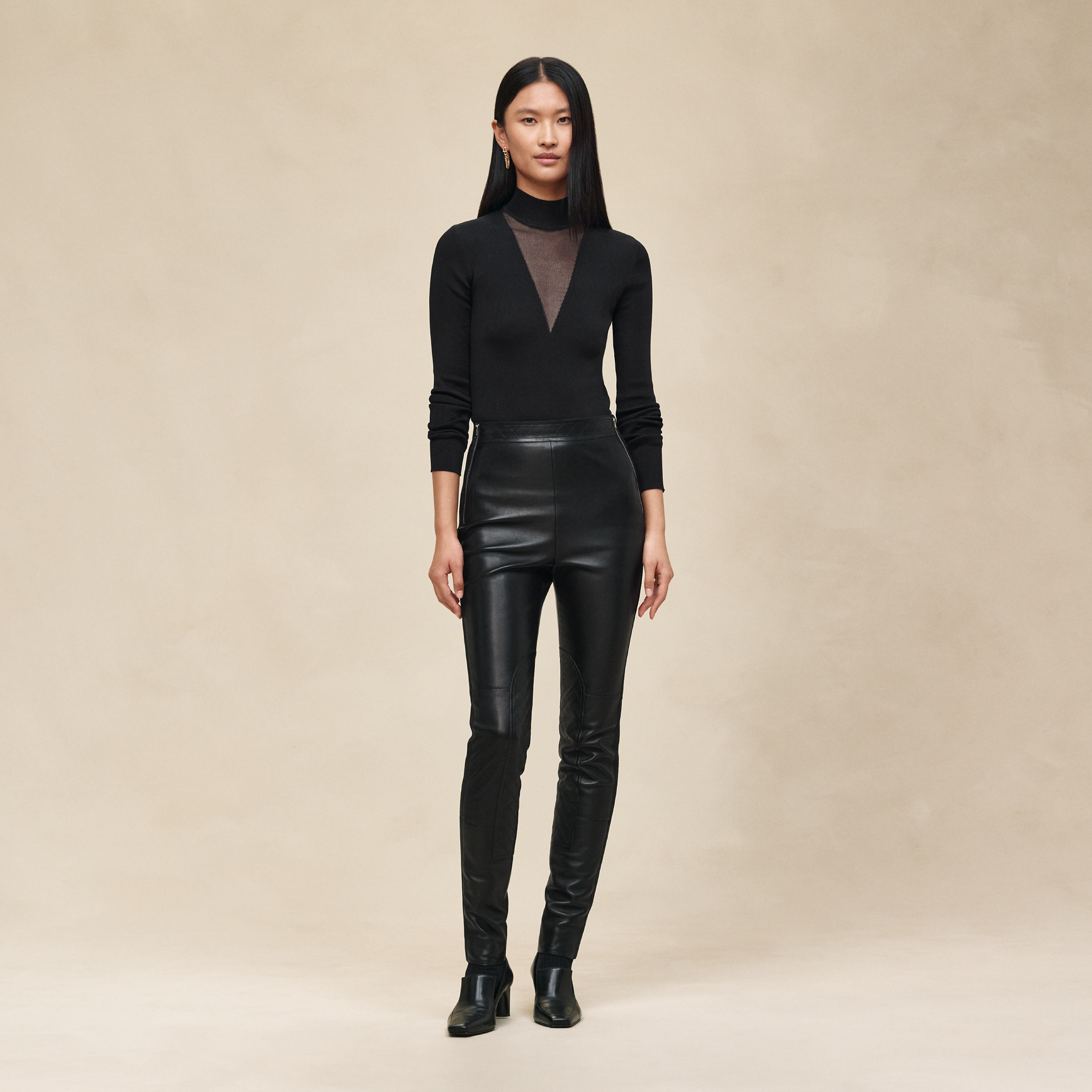 Cashmere long-sleeve sweater