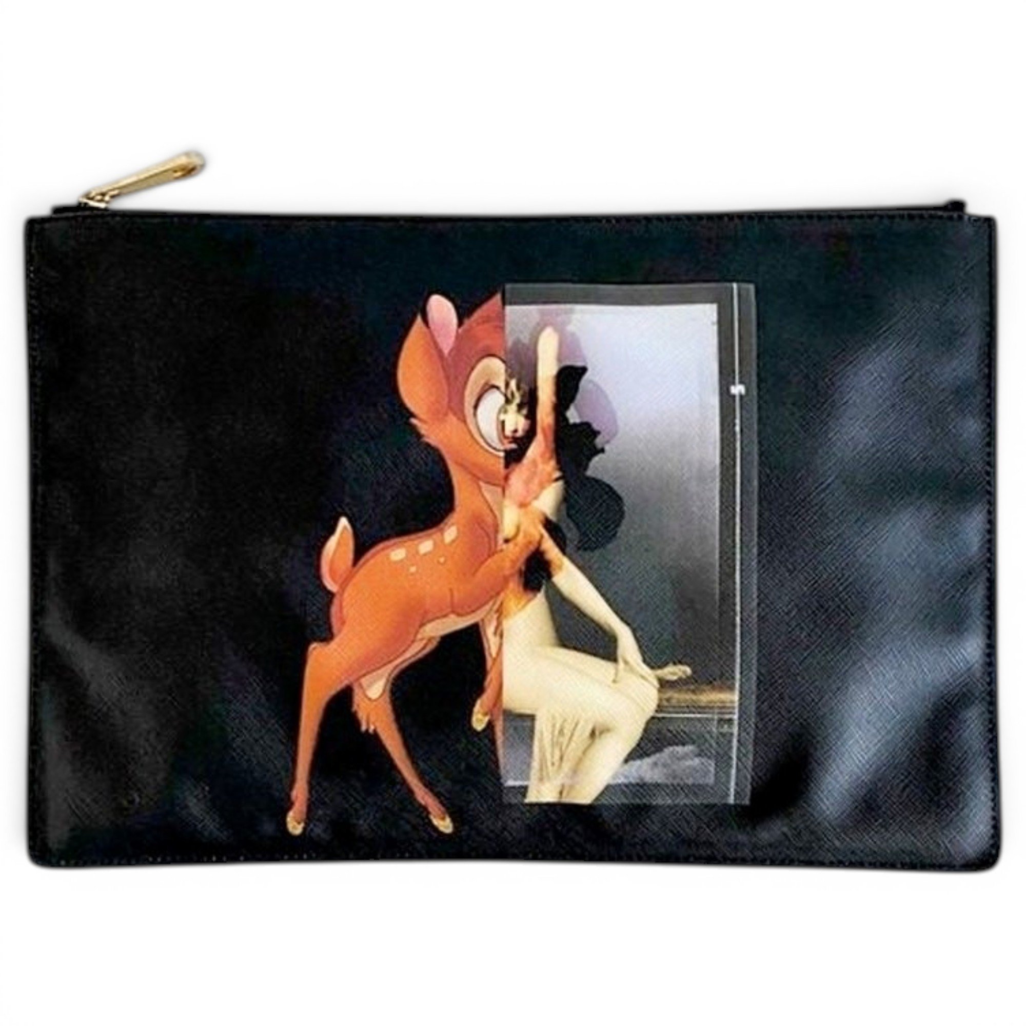 Vegan leather clutch bag