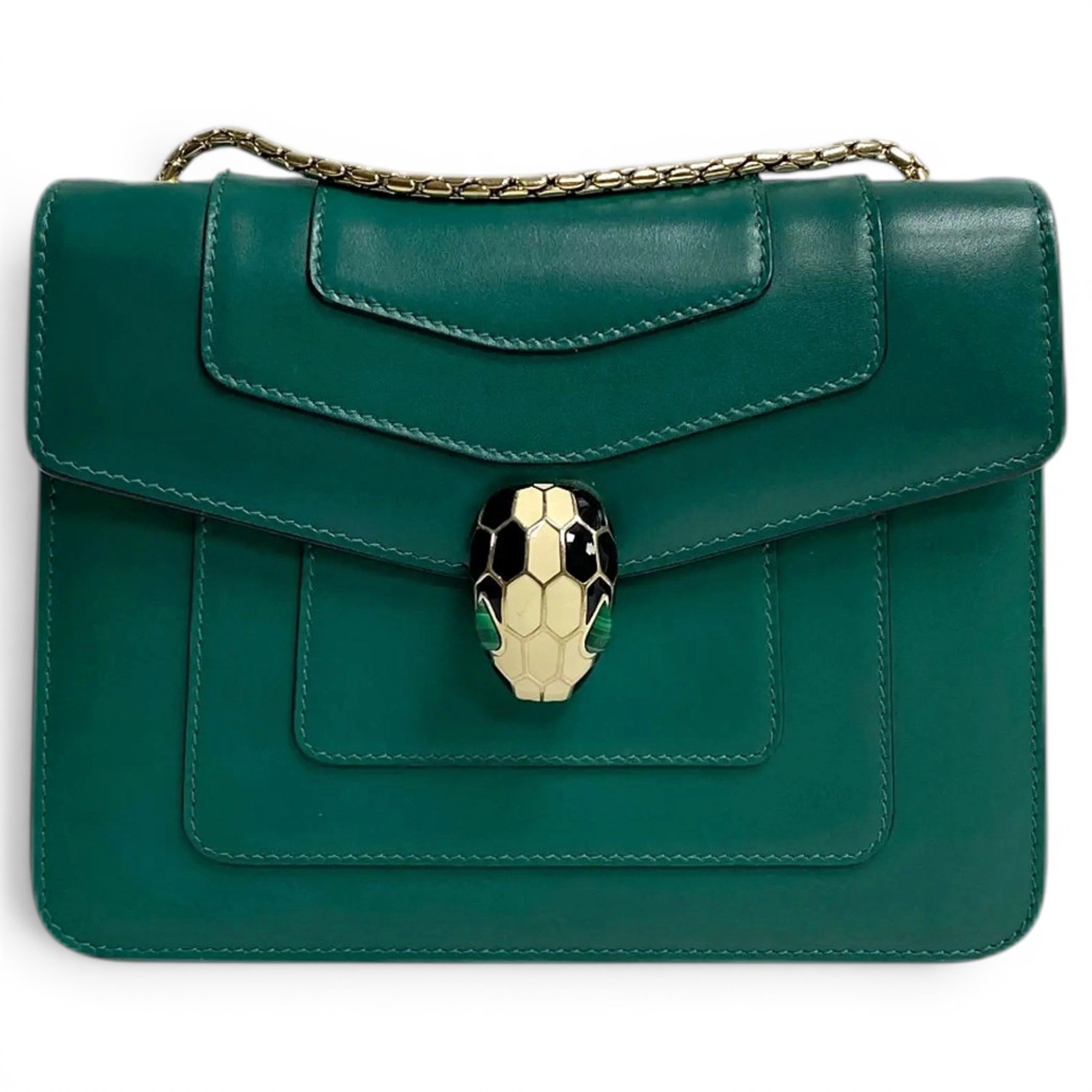 Serpenti leather crossbody bag