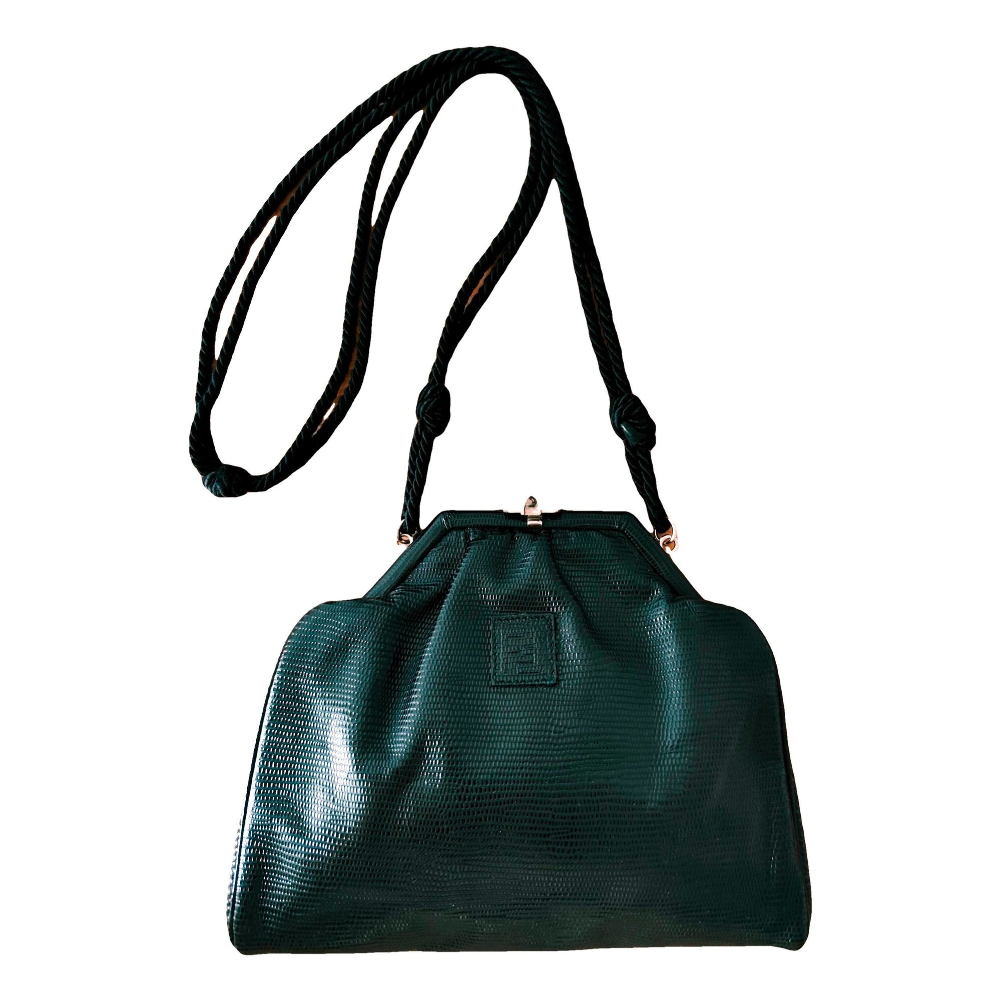 Leather clutch bag